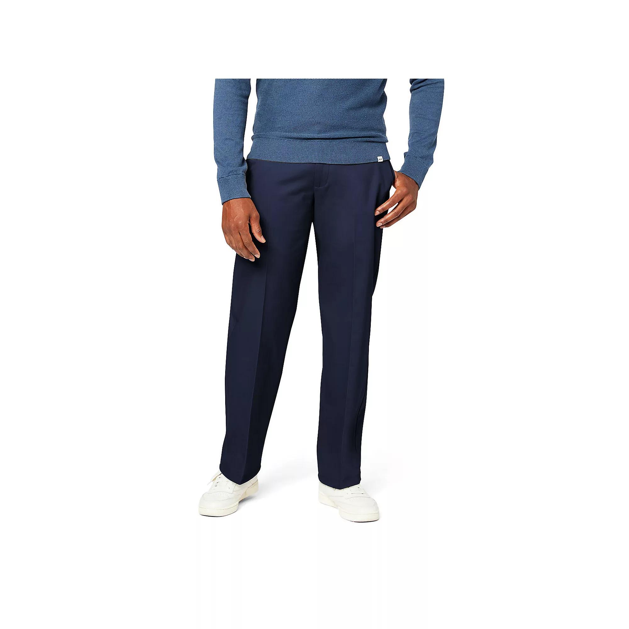 Men's Dockers Signature Iron Free Stain Defender Relaxed-Fit Khaki Pants,  Product Image