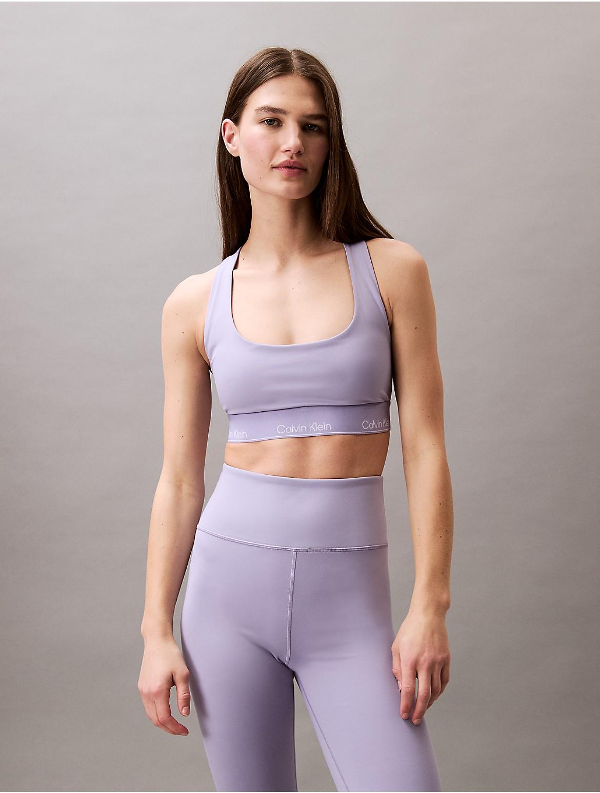 Calvin Klein Womens Modern Sport Racerback Medium Impact Sports Bra Product Image