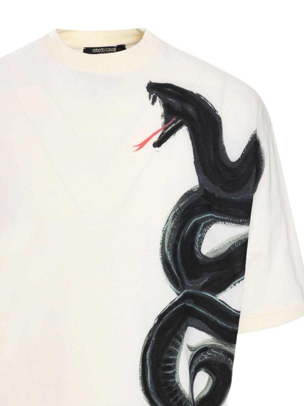snake-print T-shirt Product Image