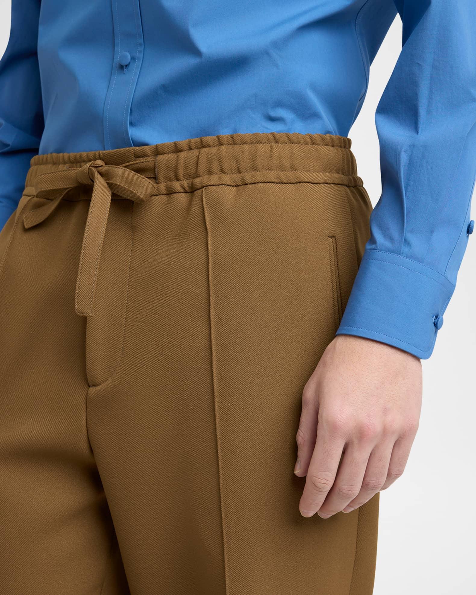 Men's Pintuck-Front Drawstring Pants Product Image