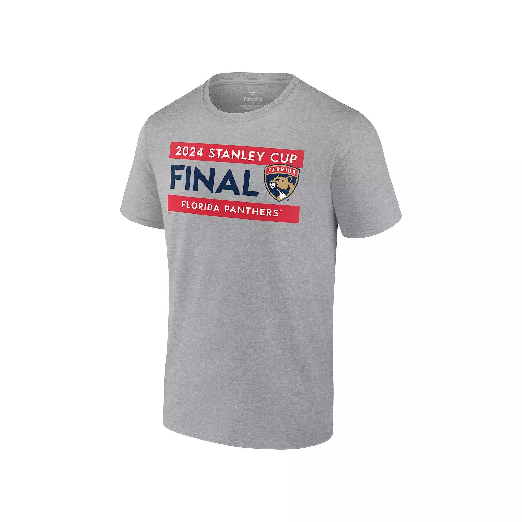 Men's Fanatics NHL Florida Panthers 2024 Conference Finals Champs Roster Tee, Size: 3XL, Pnt Gray Product Image