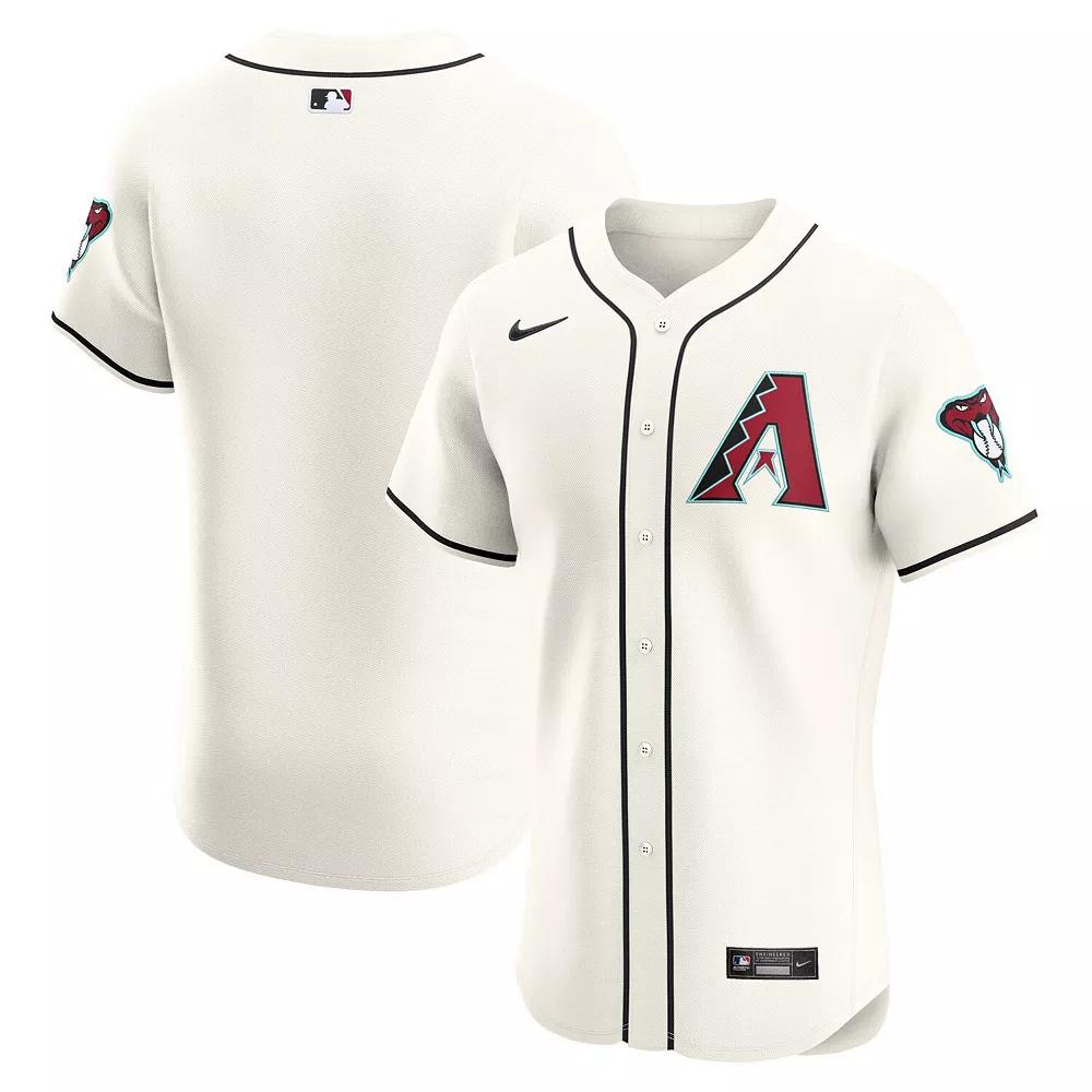 Men's Nike White Arizona Diamondbacks Home Elite Patch Jersey, Size: 48 Product Image
