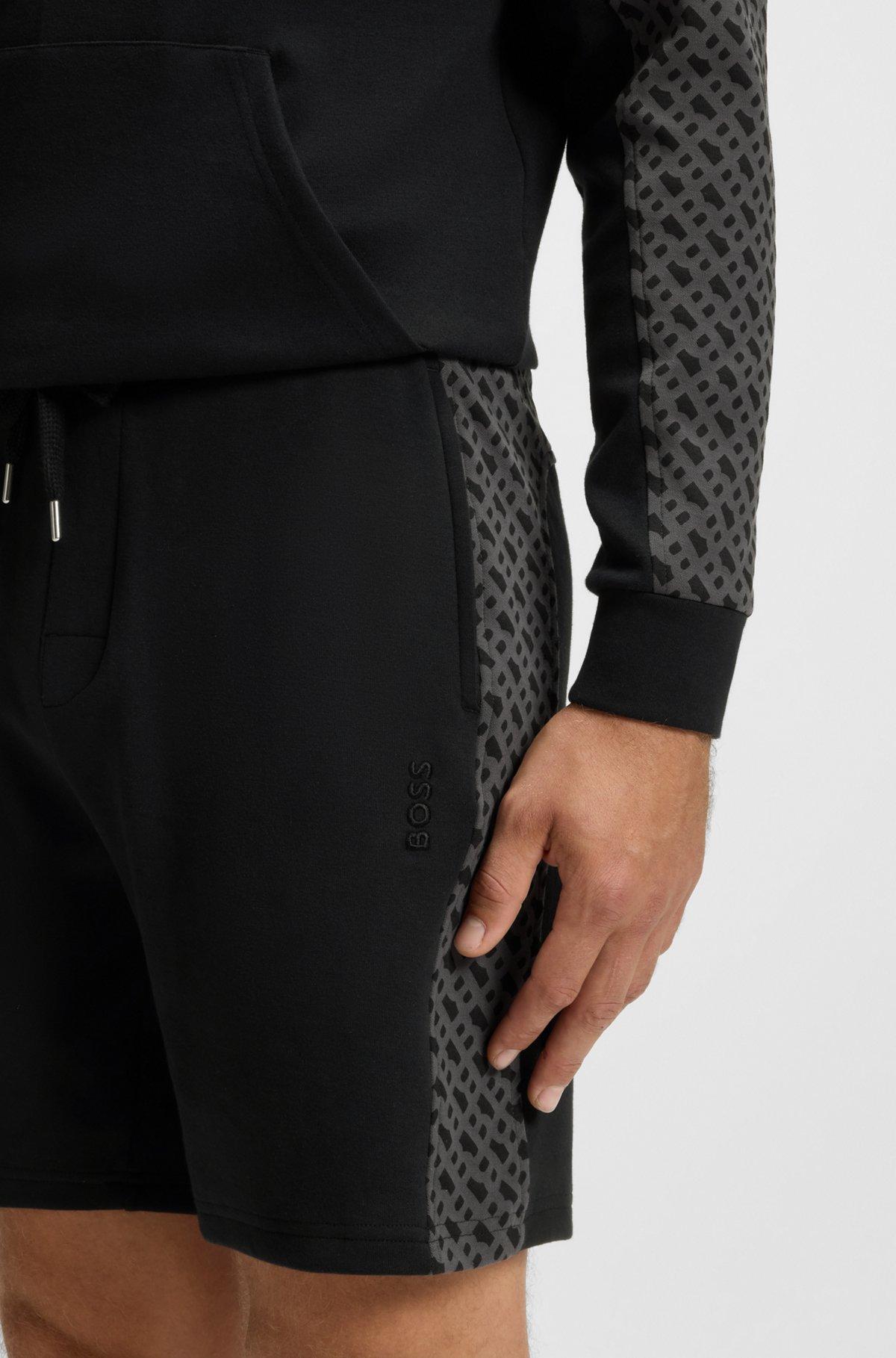  shorts with monogram-pattern panels Product Image