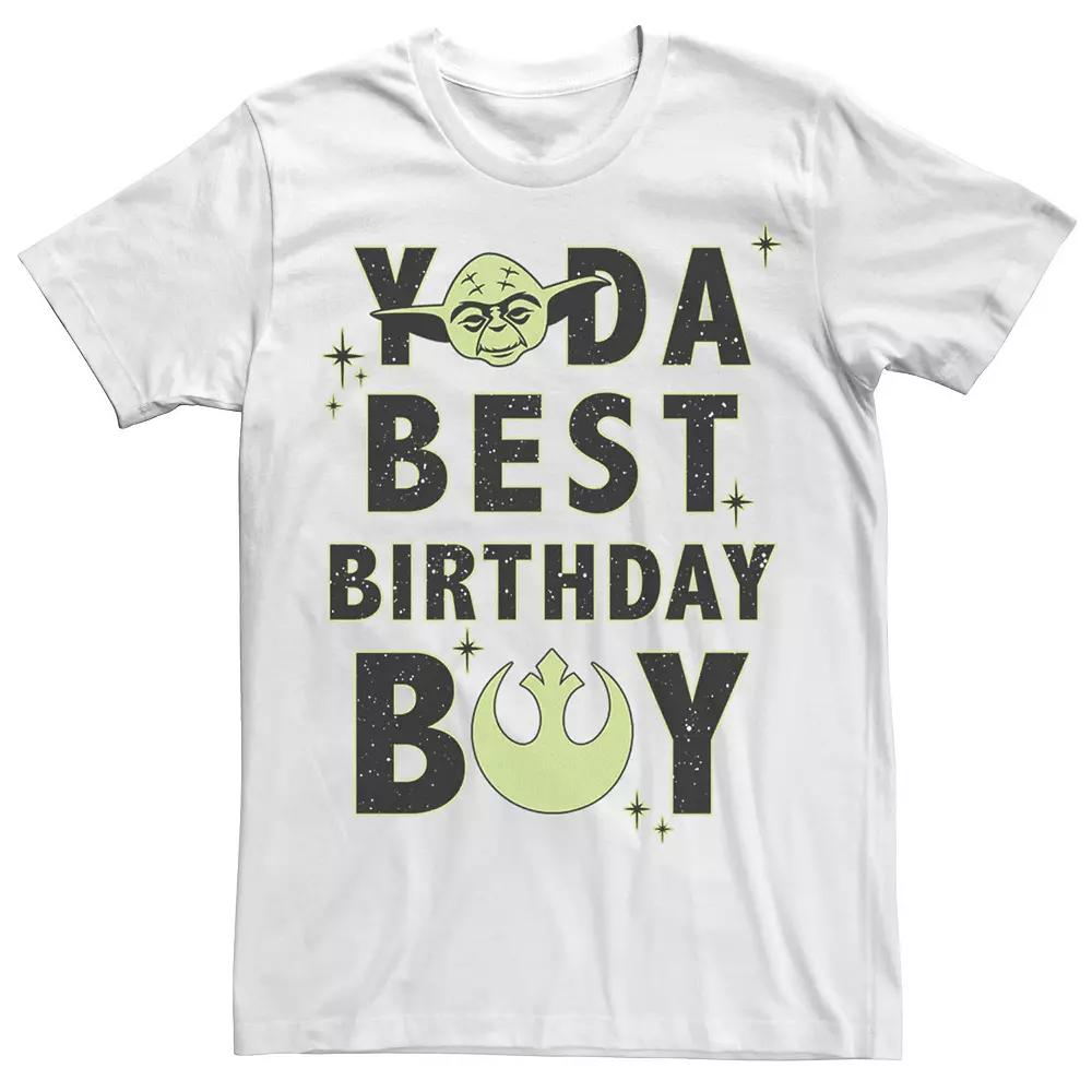 Men's Star Wars Yoda Best Birthday Boy Rebel Logo Tee,  Product Image
