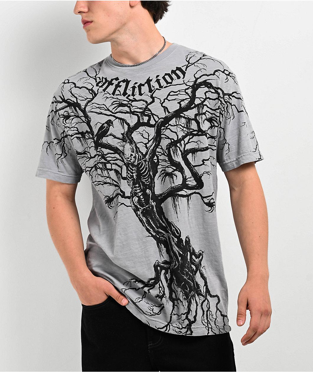 Affliction Catharsis Grey T-Shirt Product Image