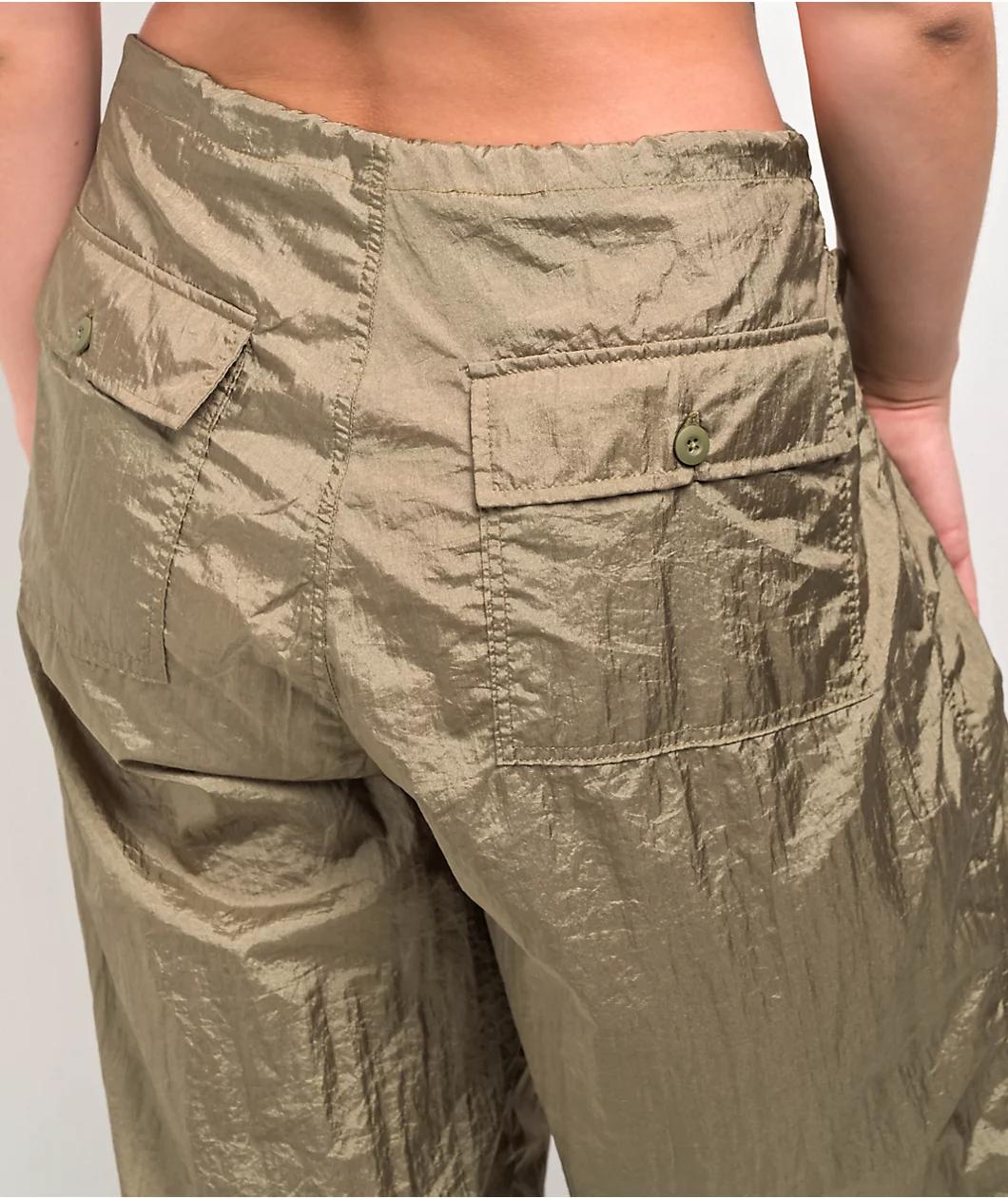 Motel Green Parachute Pants Product Image