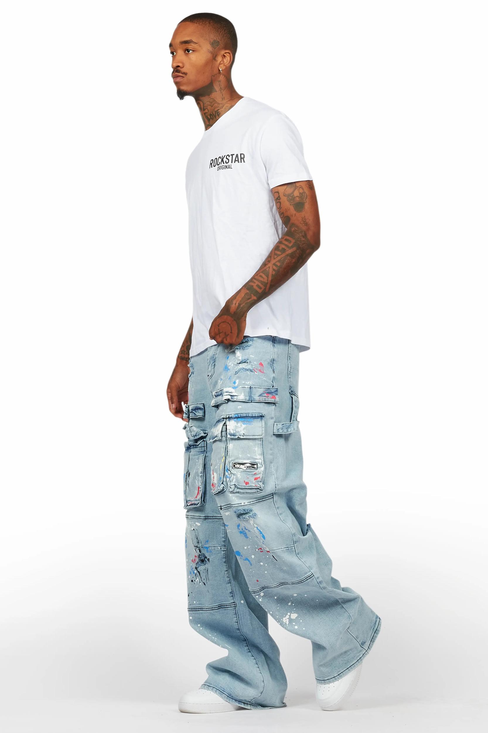 Bruin Blue Painter Baggy Cargo Jean Male Product Image