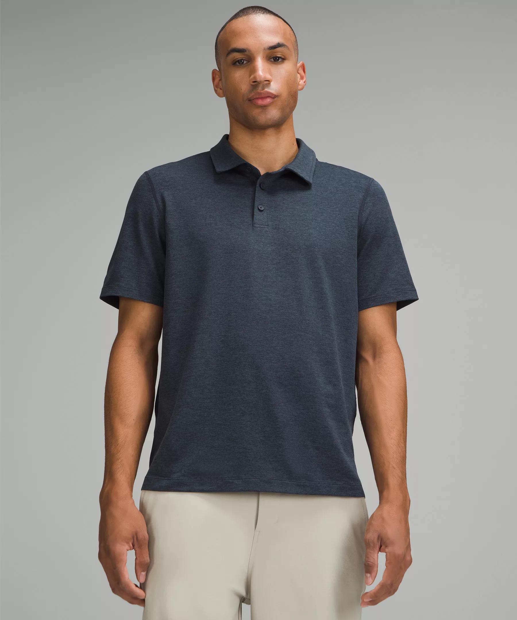 Soft Jersey Short-Sleeve Polo Shirt Product Image