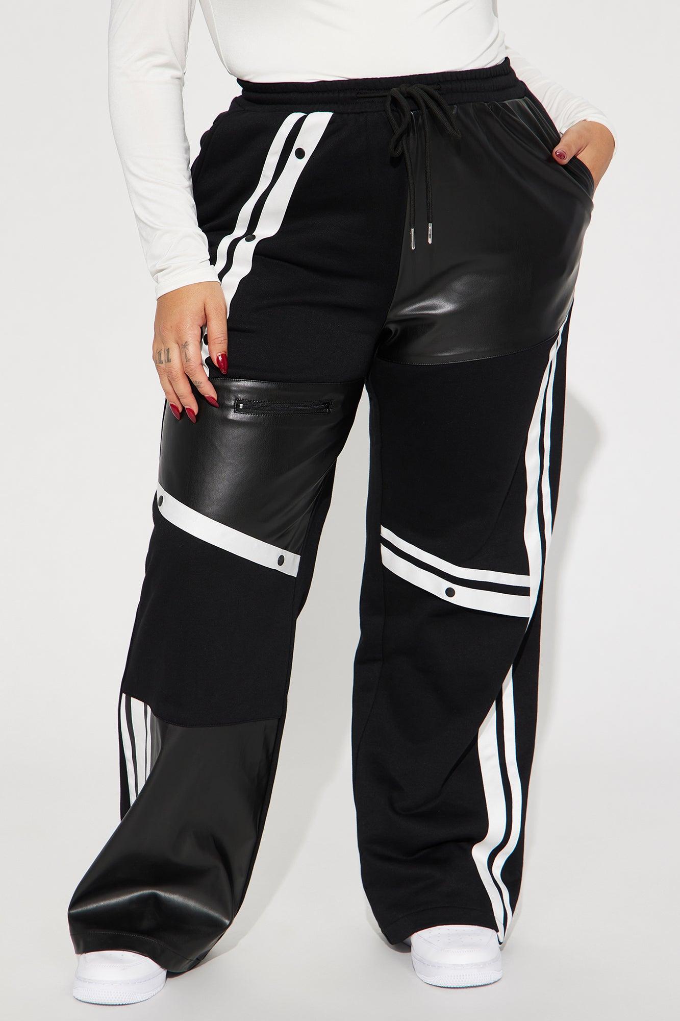 Private Landing Striped Track Pant - Black/White Product Image