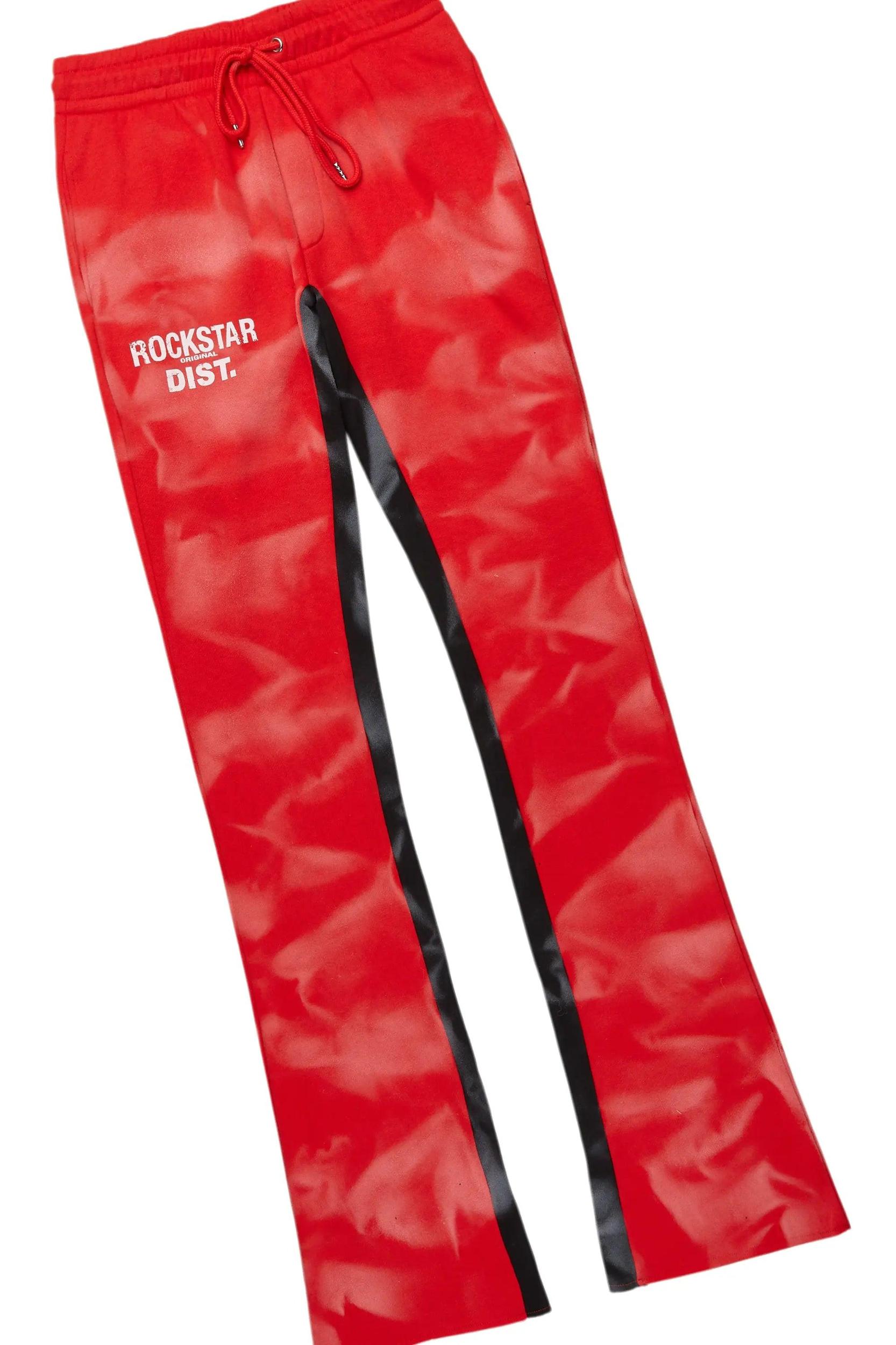 Nelly Red Hoodie/Baggy Track Pant Set Male Product Image