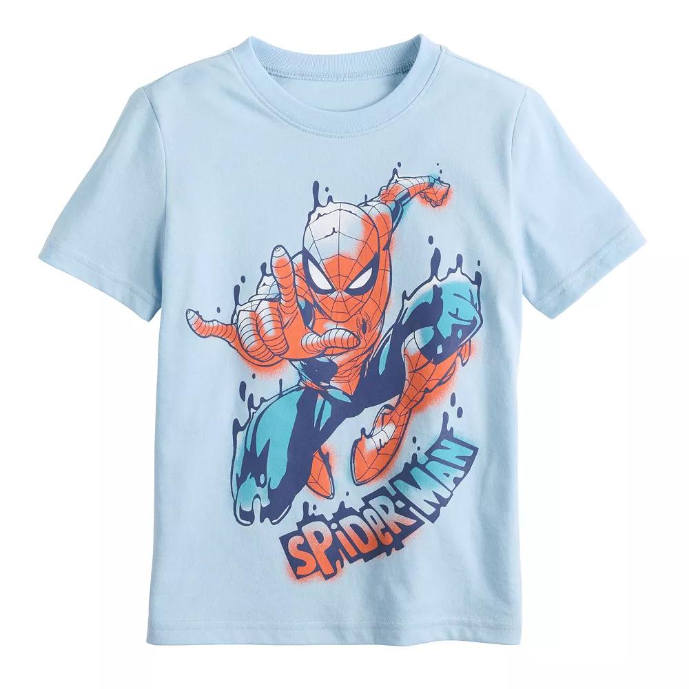 Boys 4-12 Jumping Beans® Marvel Spider-Man Short Sleeve Graphic Tee, Boy's, Blue Large Spider Man Product Image