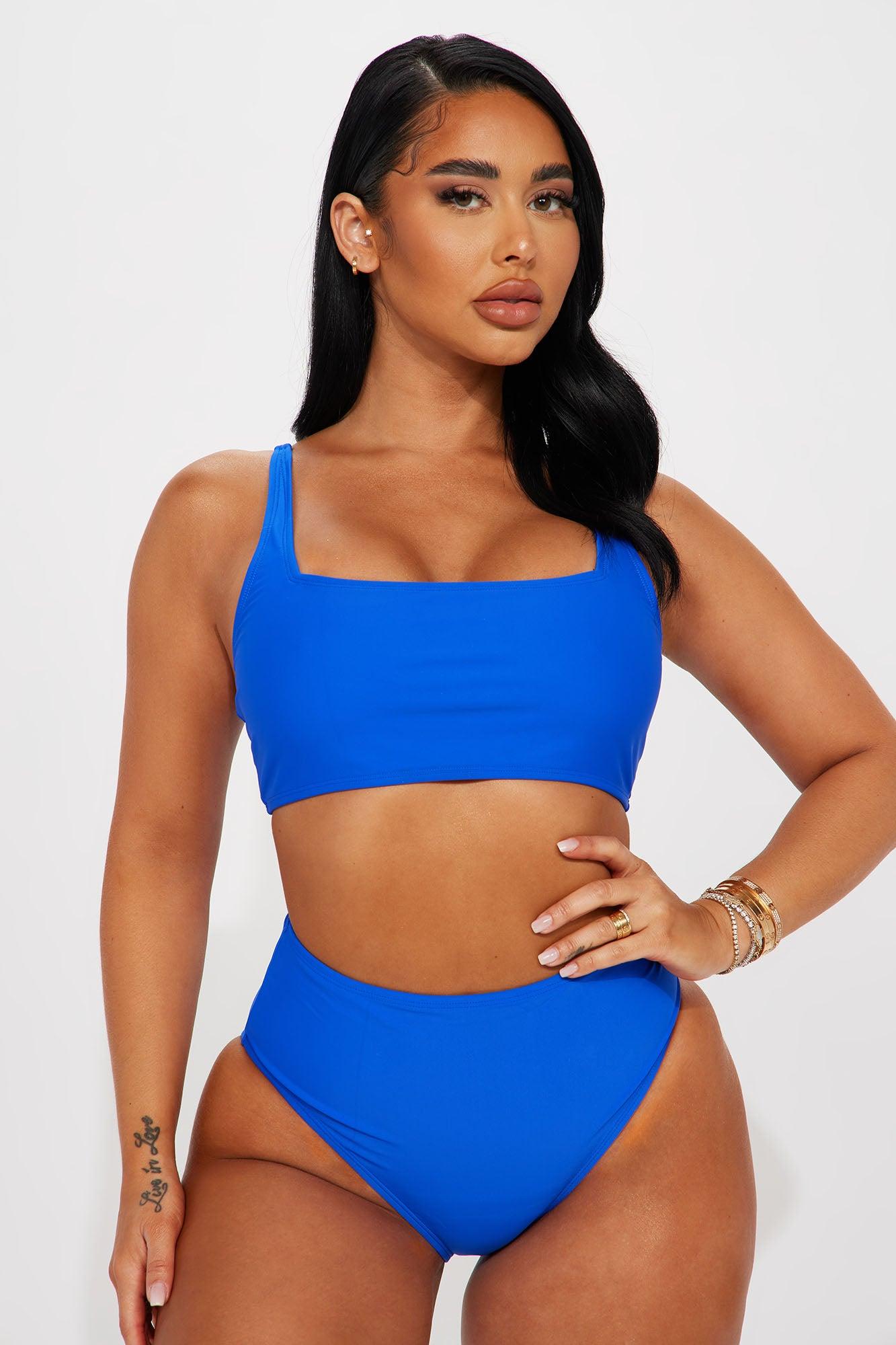 Maui Mix And Match High Rise Bikini Bottom - Royal Product Image