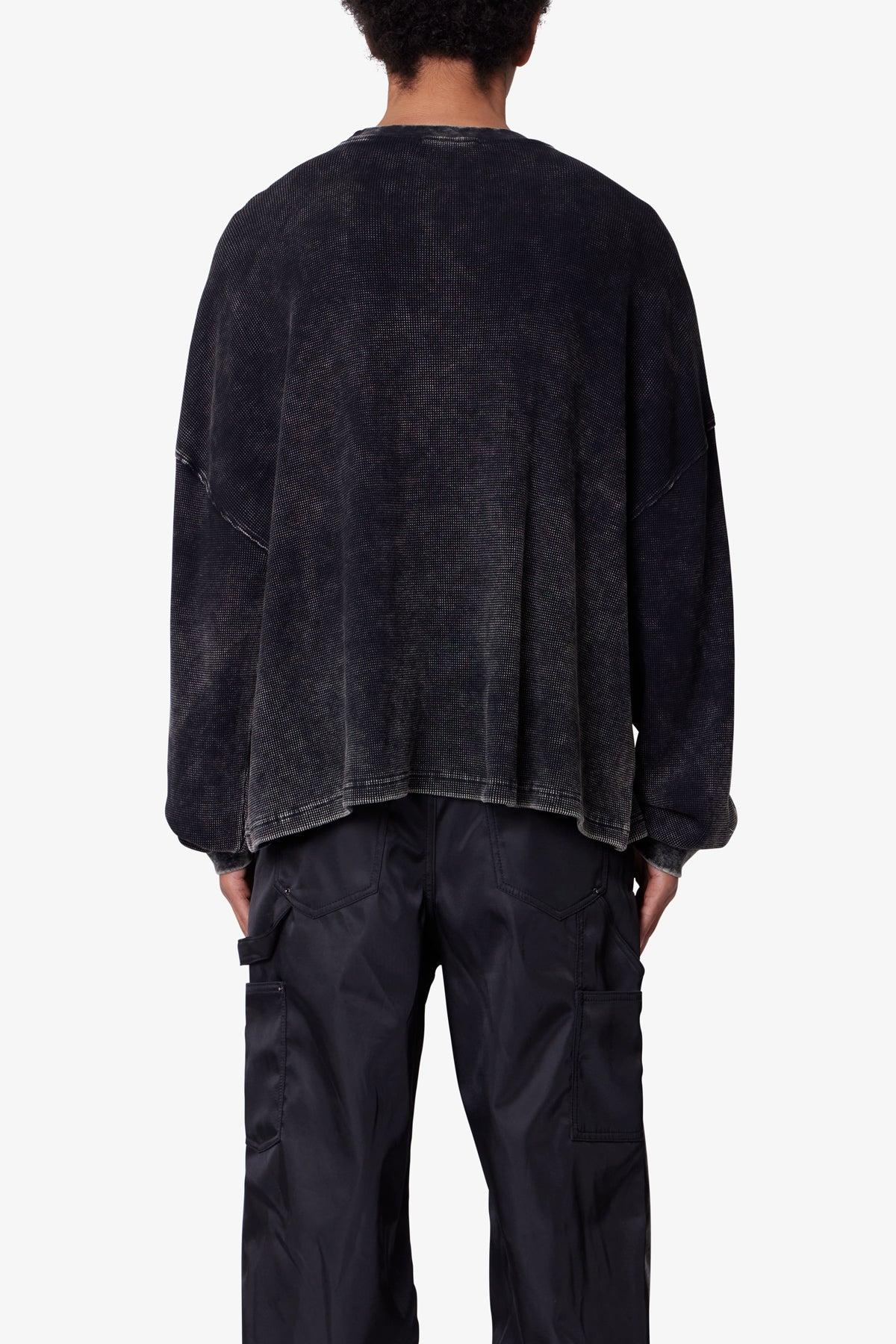 Washed LA Thermal Shirt - Washed Black Product Image