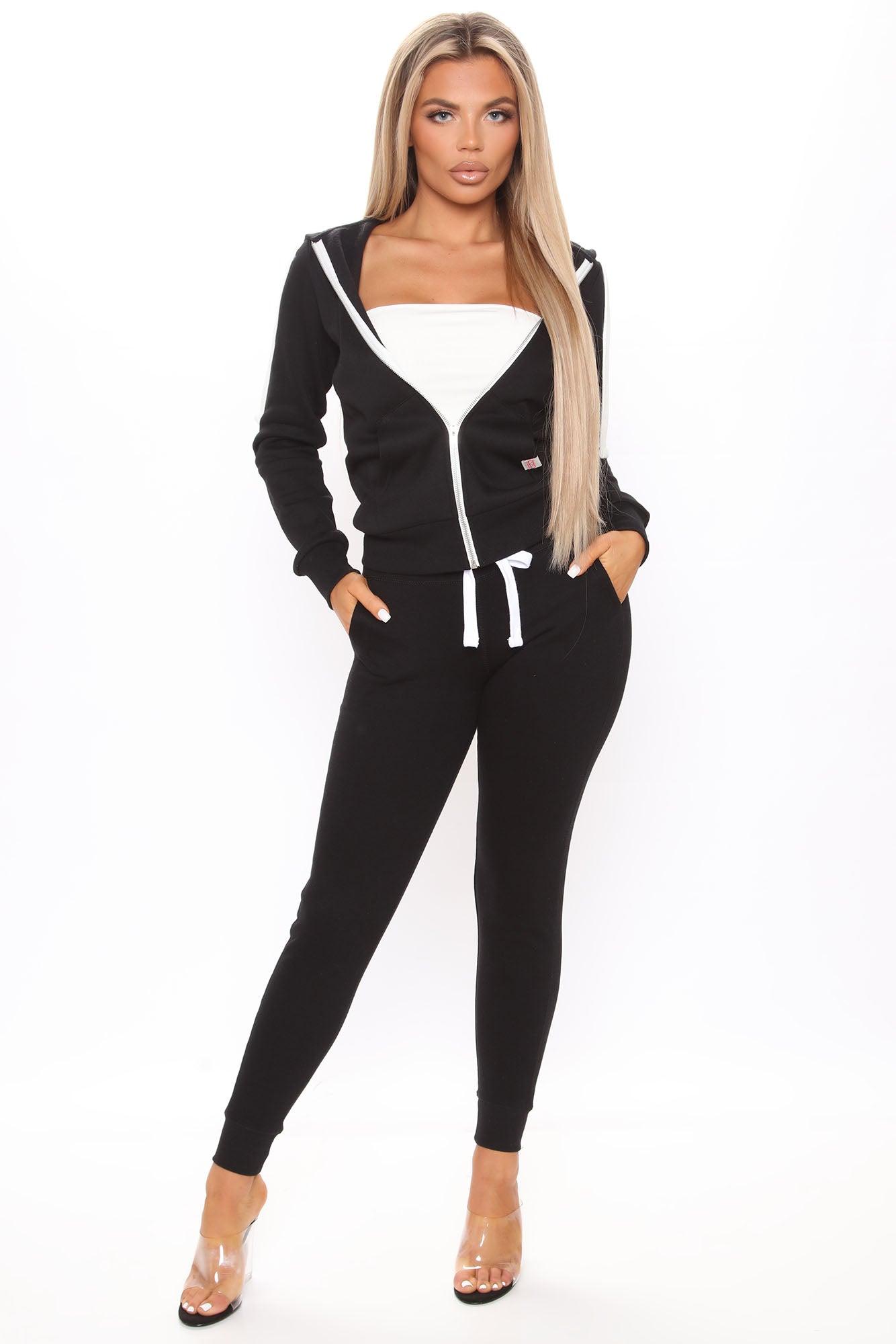 Relaxed Vibe Zip Up Jacket - Black Product Image
