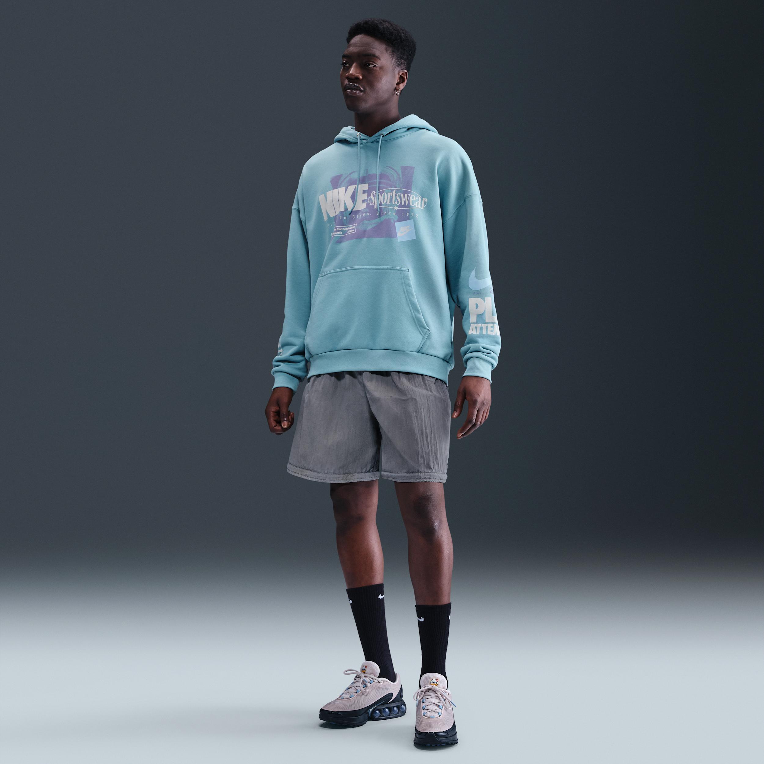 Nike Mens Club Oversized French Terry Pullover Hoodie | IB8257-464 Product Image