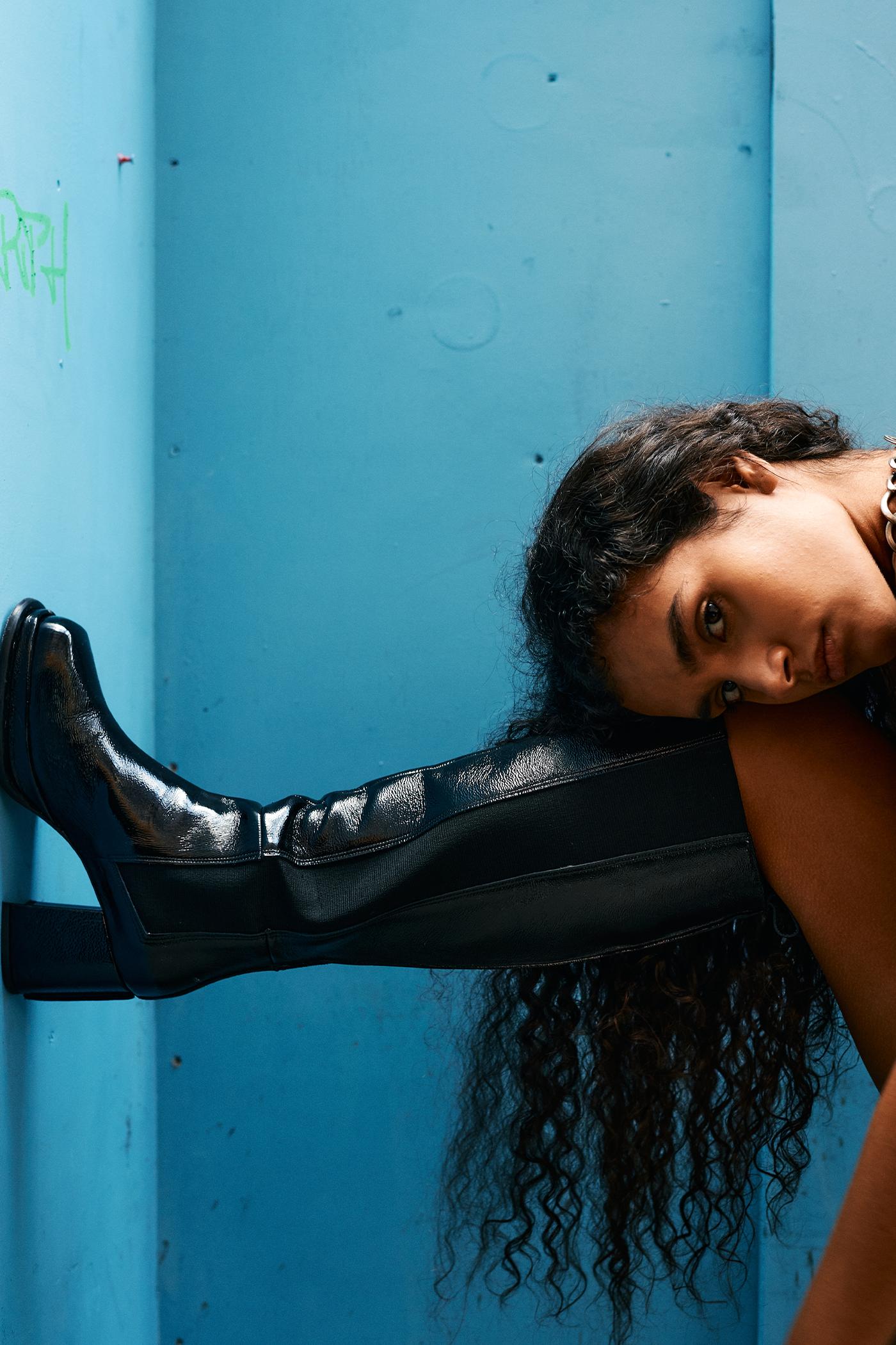 Knee High Boot - Black Product Image