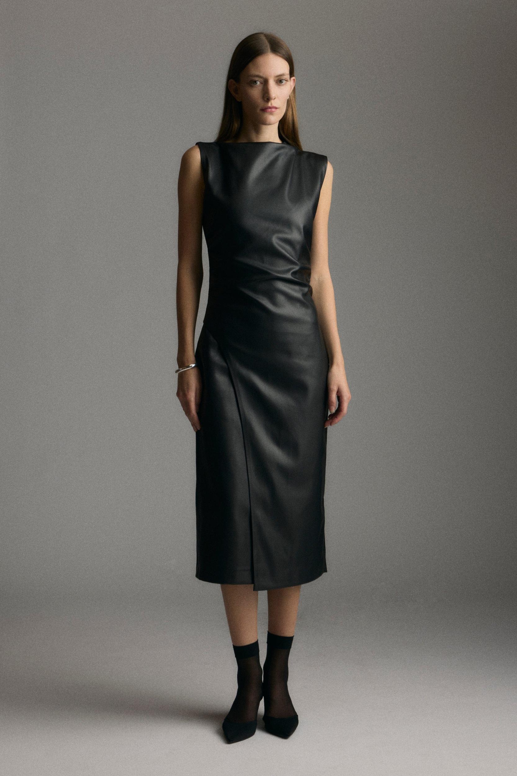 Channing Vegan Leather Dress Product Image