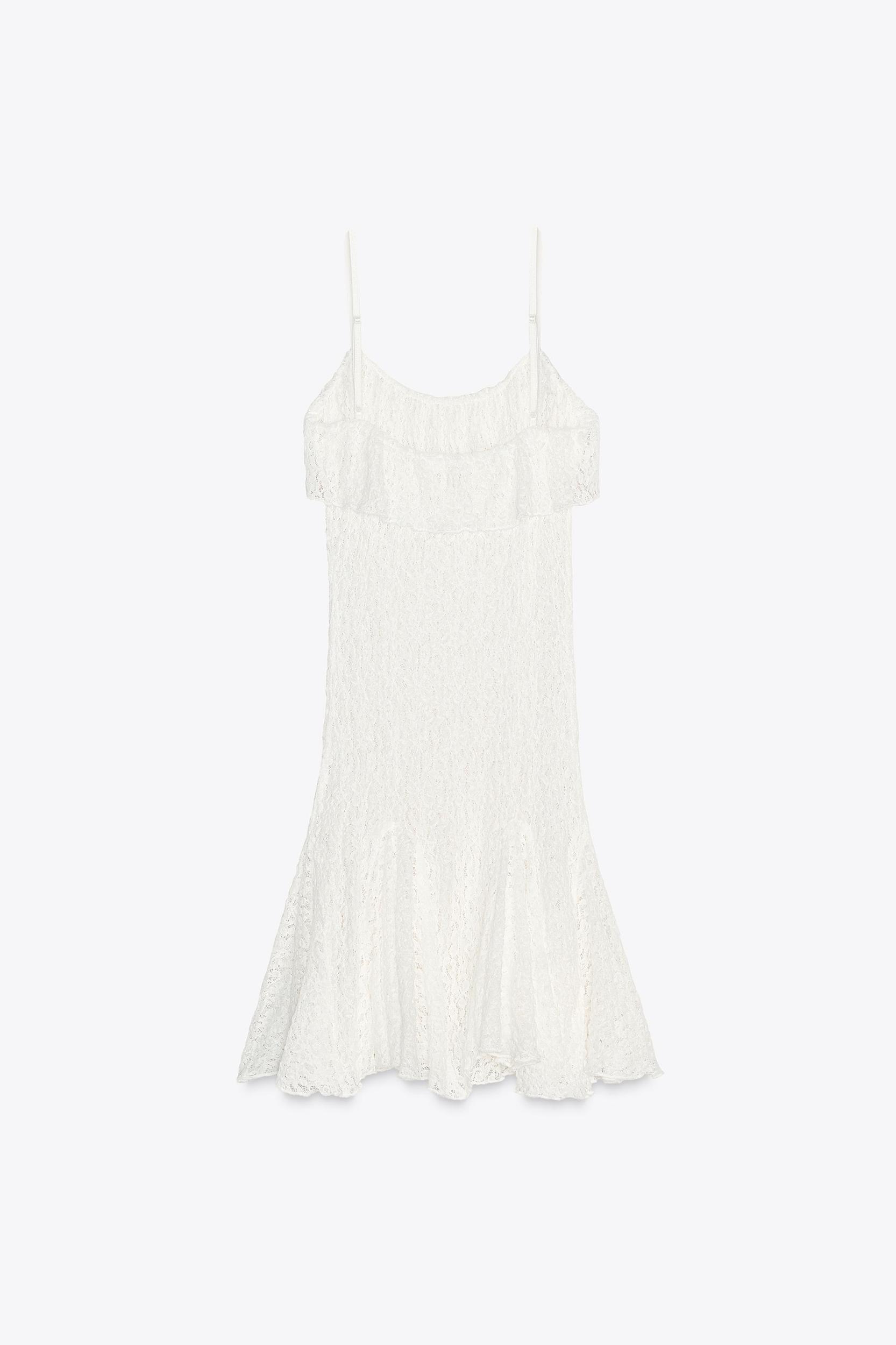 GODET LACE MINI DRESS Product Image