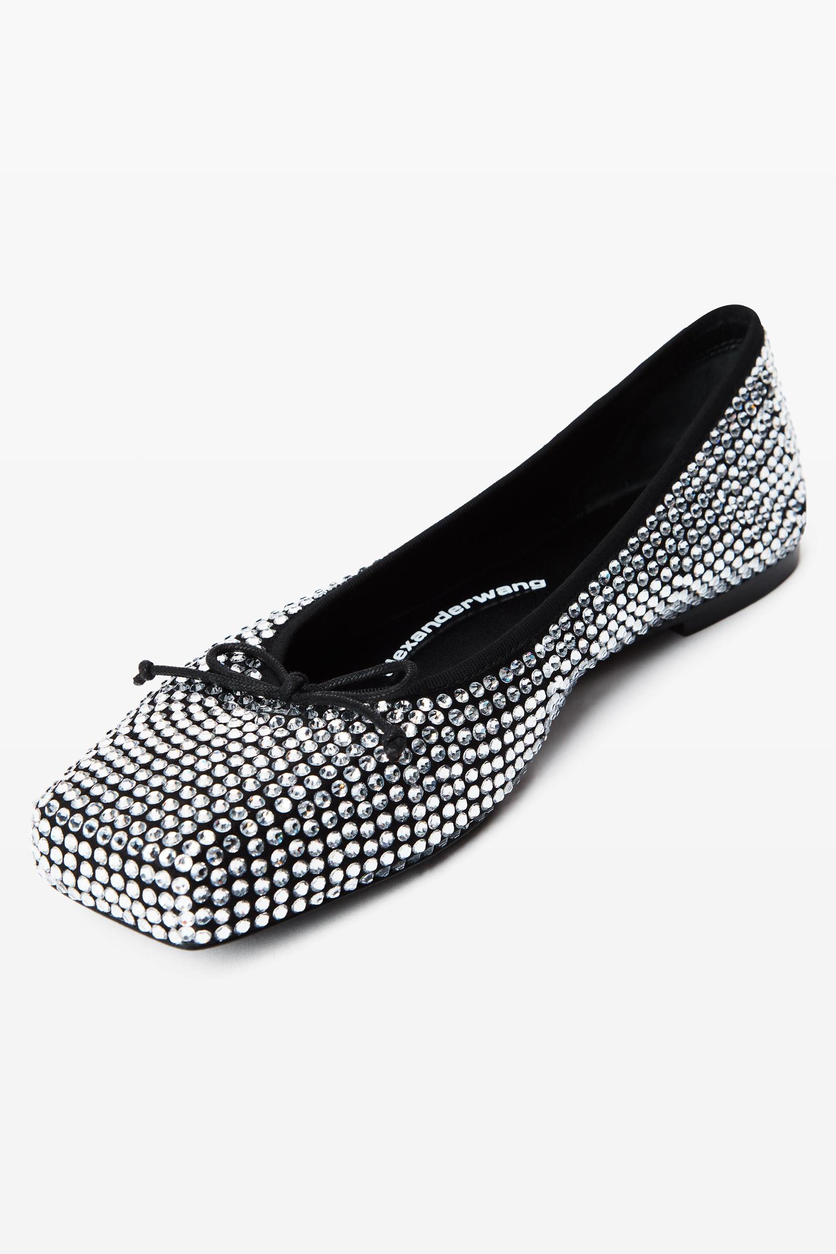 Billie Flat In Crystal Satin Product Image