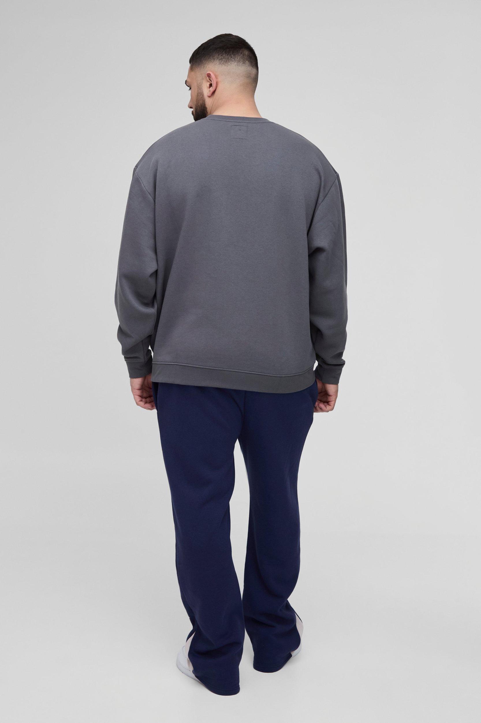 Plus Star Gusset Sweatpants | boohooMAN USA Product Image