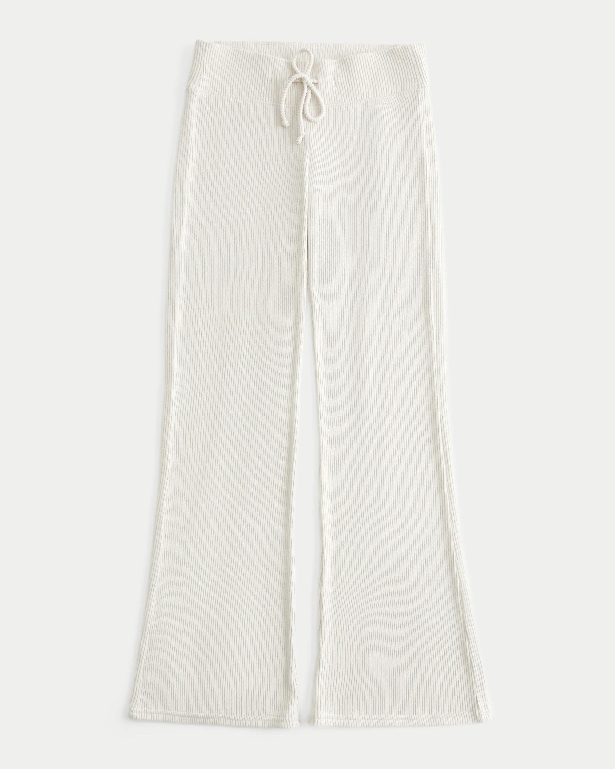 Cozy Ribbed Flare Pants Product Image