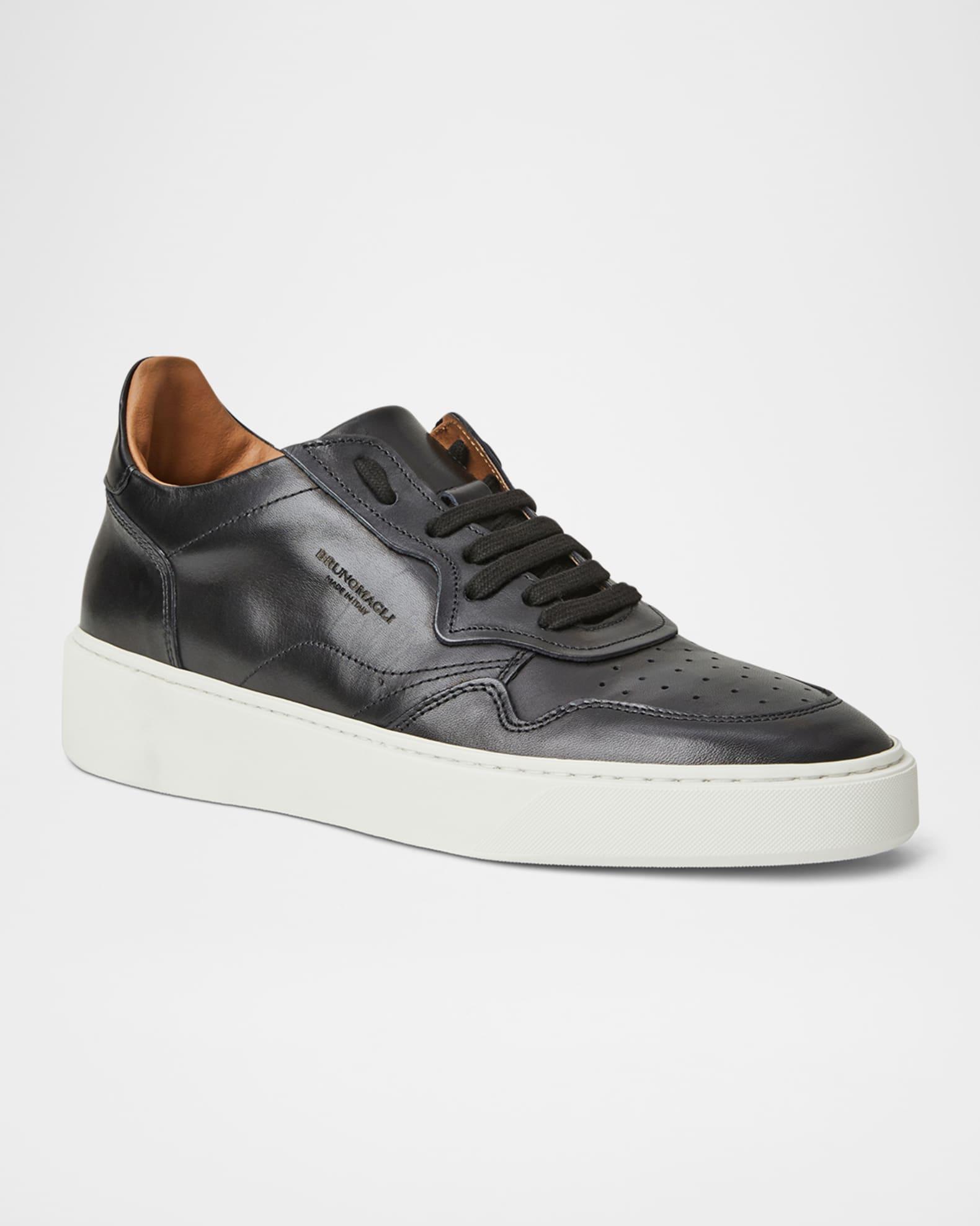 Men's Dezi Leather Low-Top Sneakers Product Image