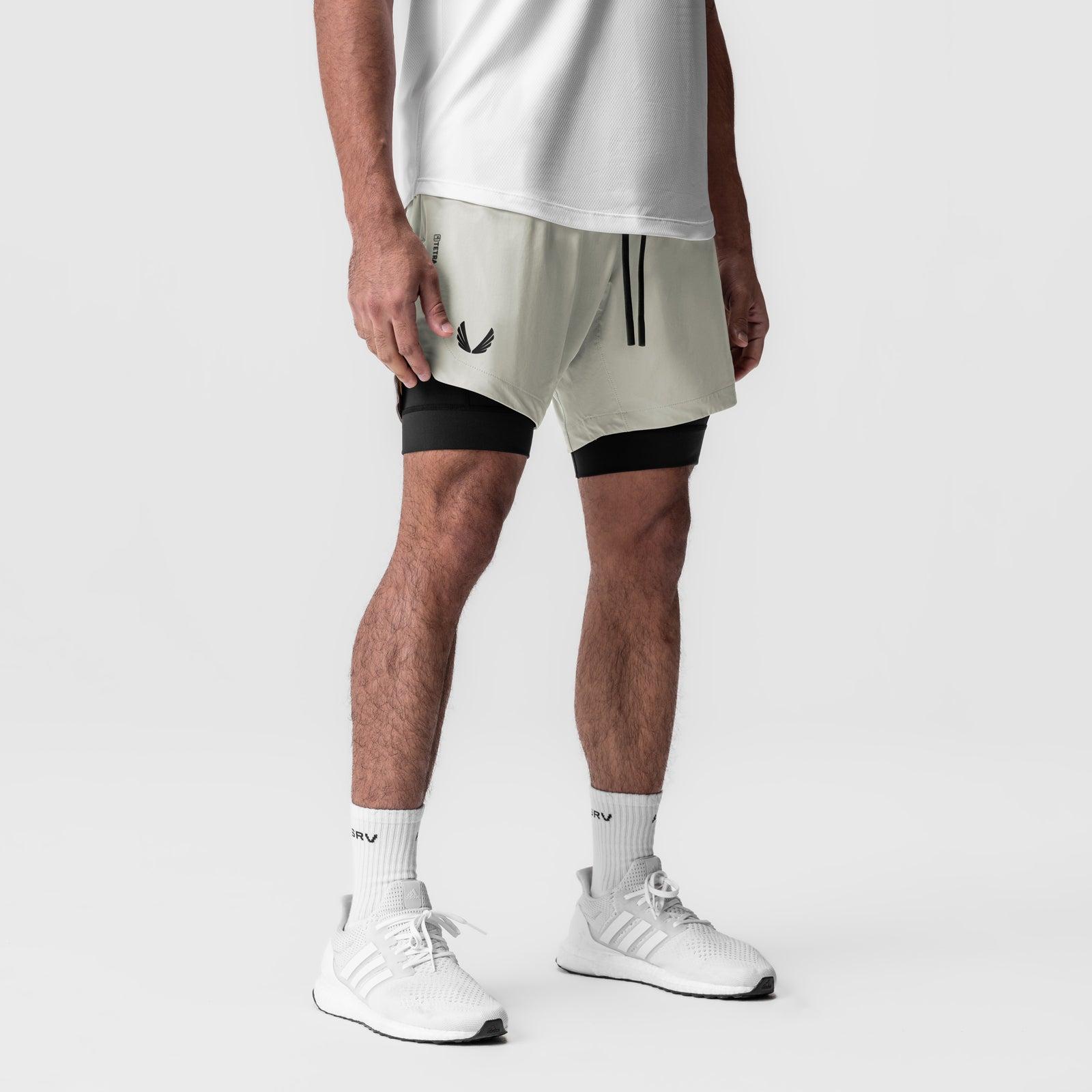 0866. Tetra-Lite® 7" Liner Short - Stone "Wings"/Black Male Product Image