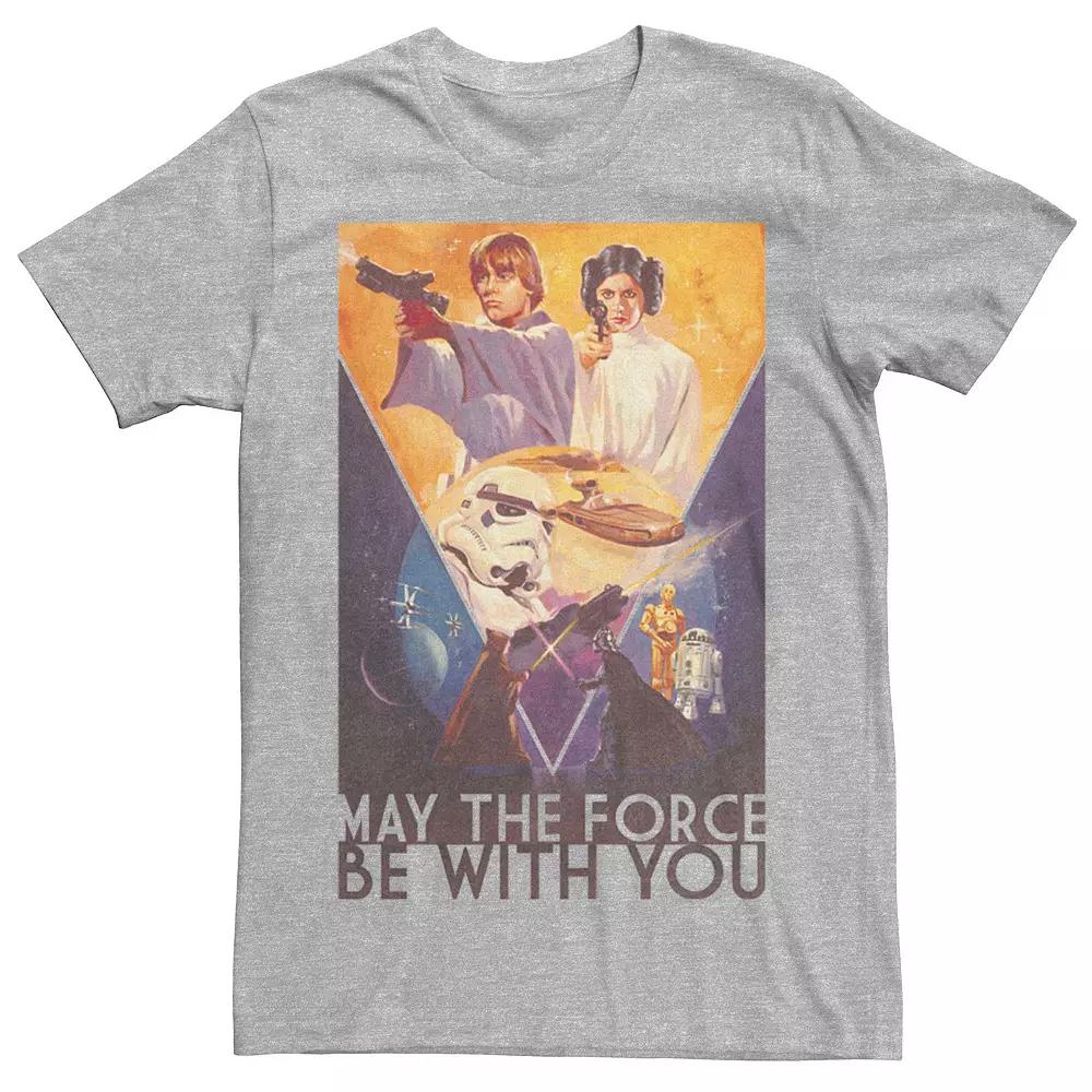 Men's Star Wars May The Force Be With You Poster Graphic Tee,  Product Image