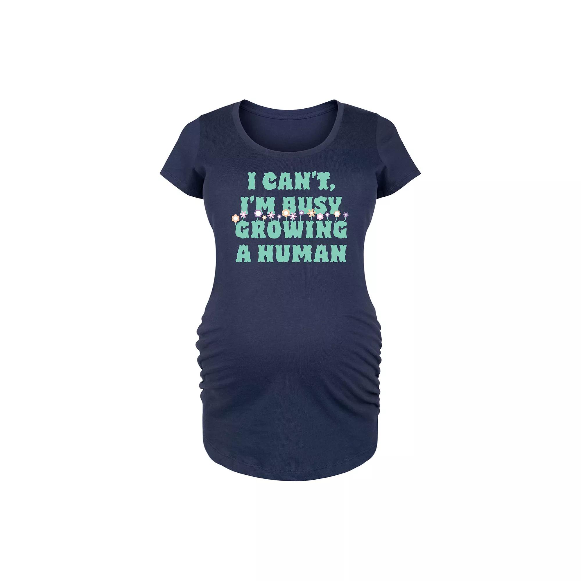 Maternity Busy Growing A Human Graphic Tee, Women's,  Product Image