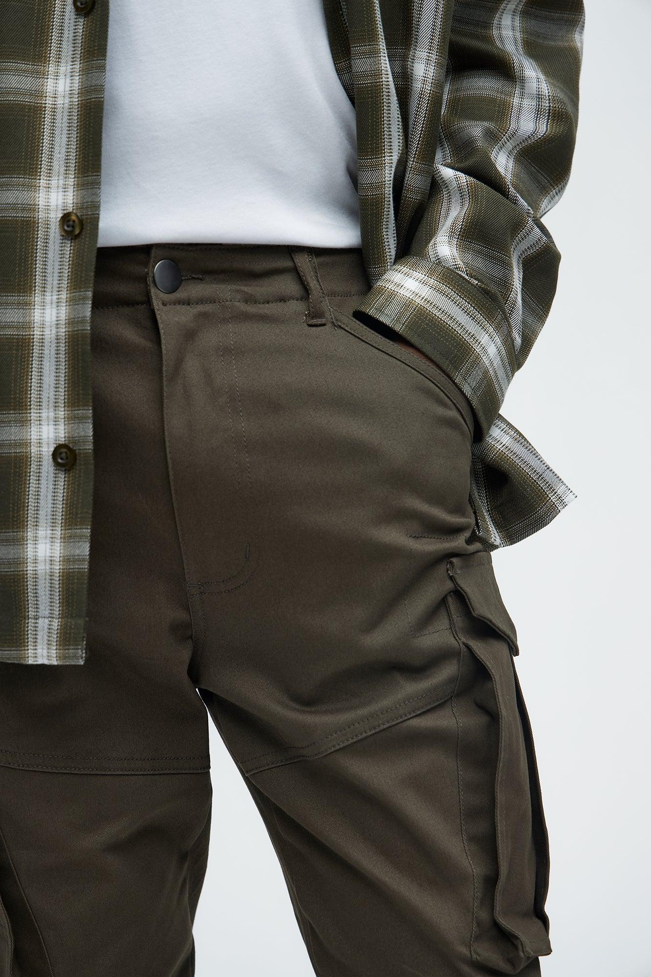 Summer Games Slim Cargo Pants - Olive Product Image