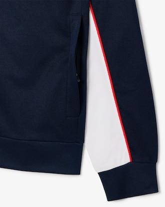 Print Branding Zipped Tennis Sweatshirt Product Image