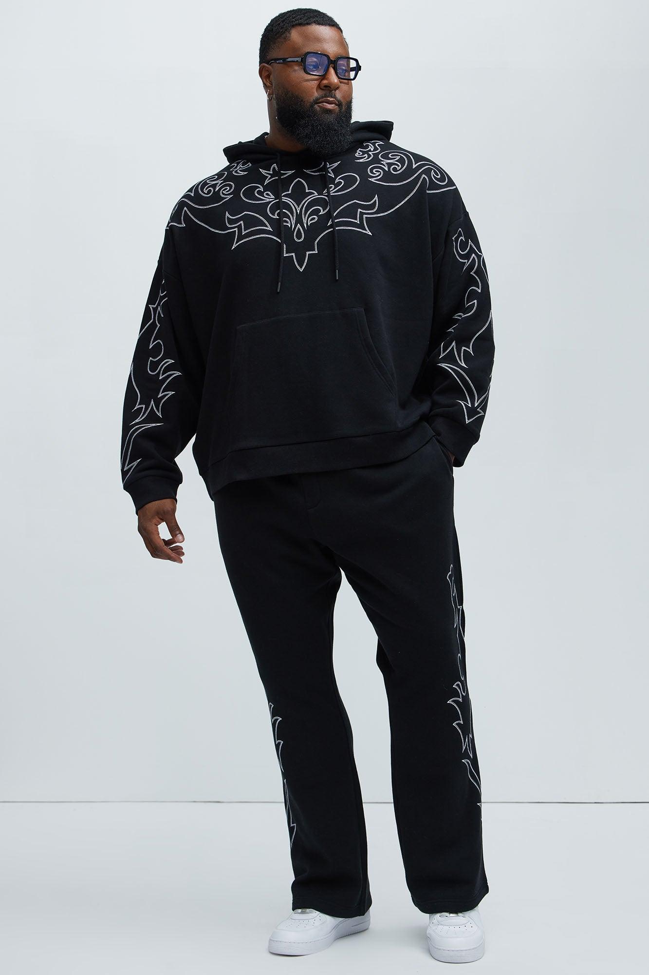 Tyson Western Skinny Flare Sweatpants - Black Product Image