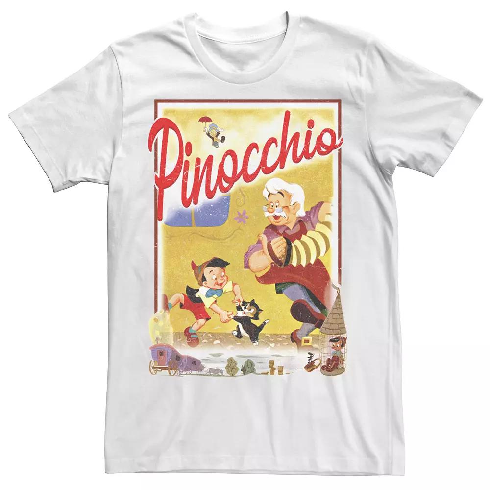 Big & Tall Disney Pinocchio Vintage Storybook Poster Tee, Men's,  Product Image