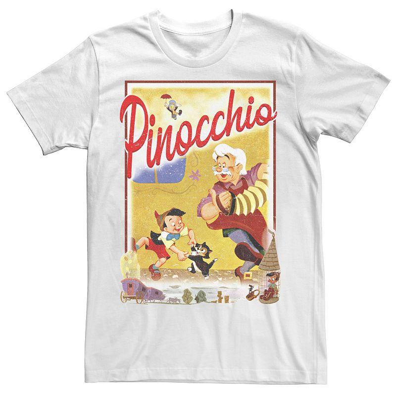 Big & Tall Disney Pinocchio Vintage Storybook Poster Tee, Men's,  Product Image