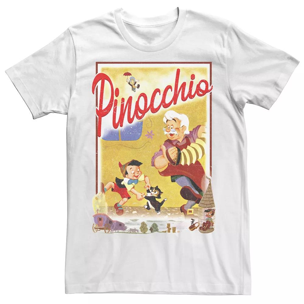 Big & Tall Disney Pinocchio Vintage Storybook Poster Tee, Men's,  Product Image
