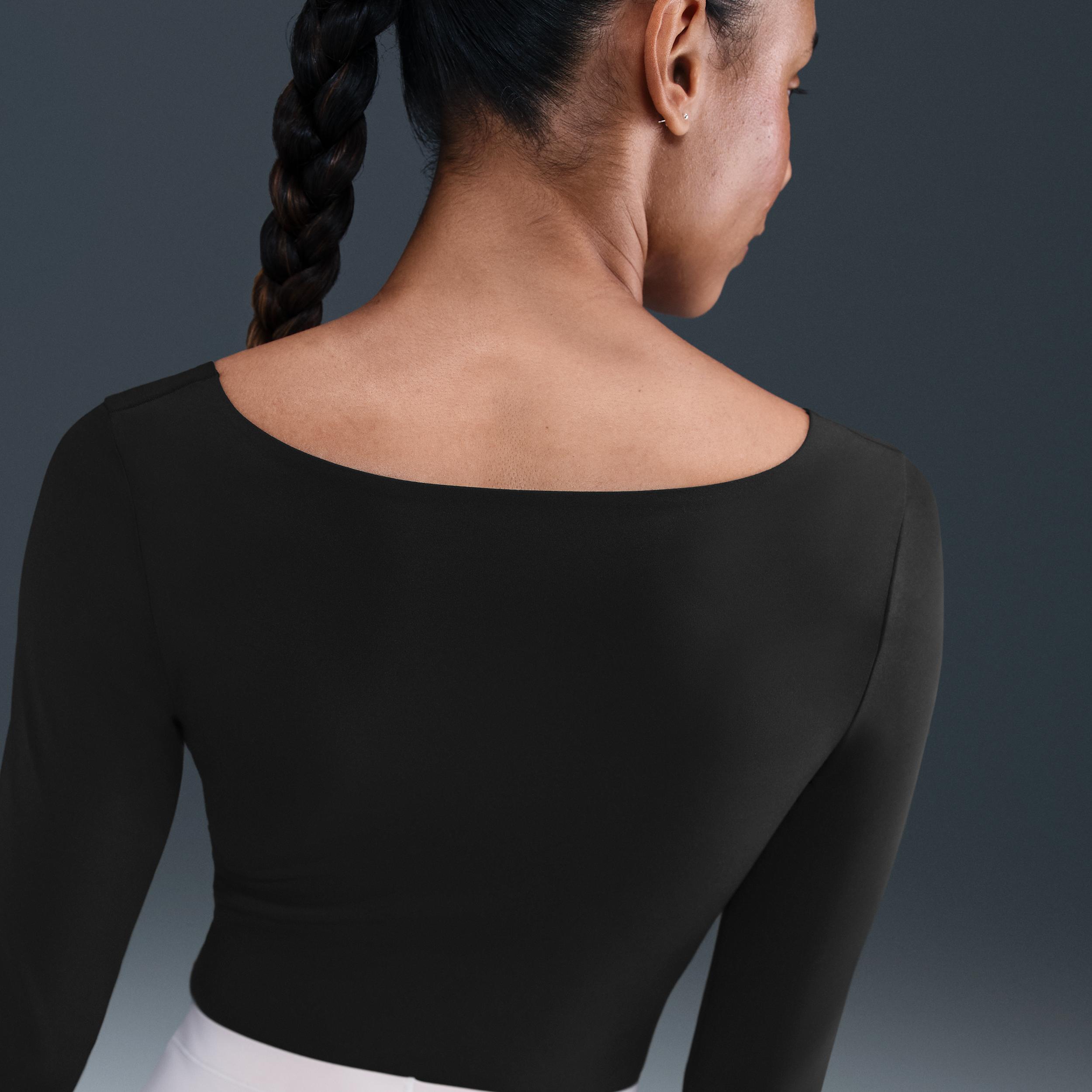 Nike Womens Form Long-Sleeve Bodysuit | HQ8296-011 Product Image