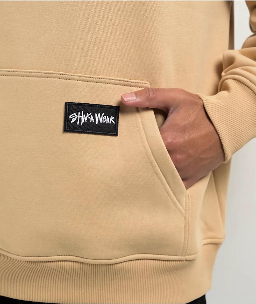 Shaka Wear Essential Super Heavyweight Oatmeal Hoodie Product Image