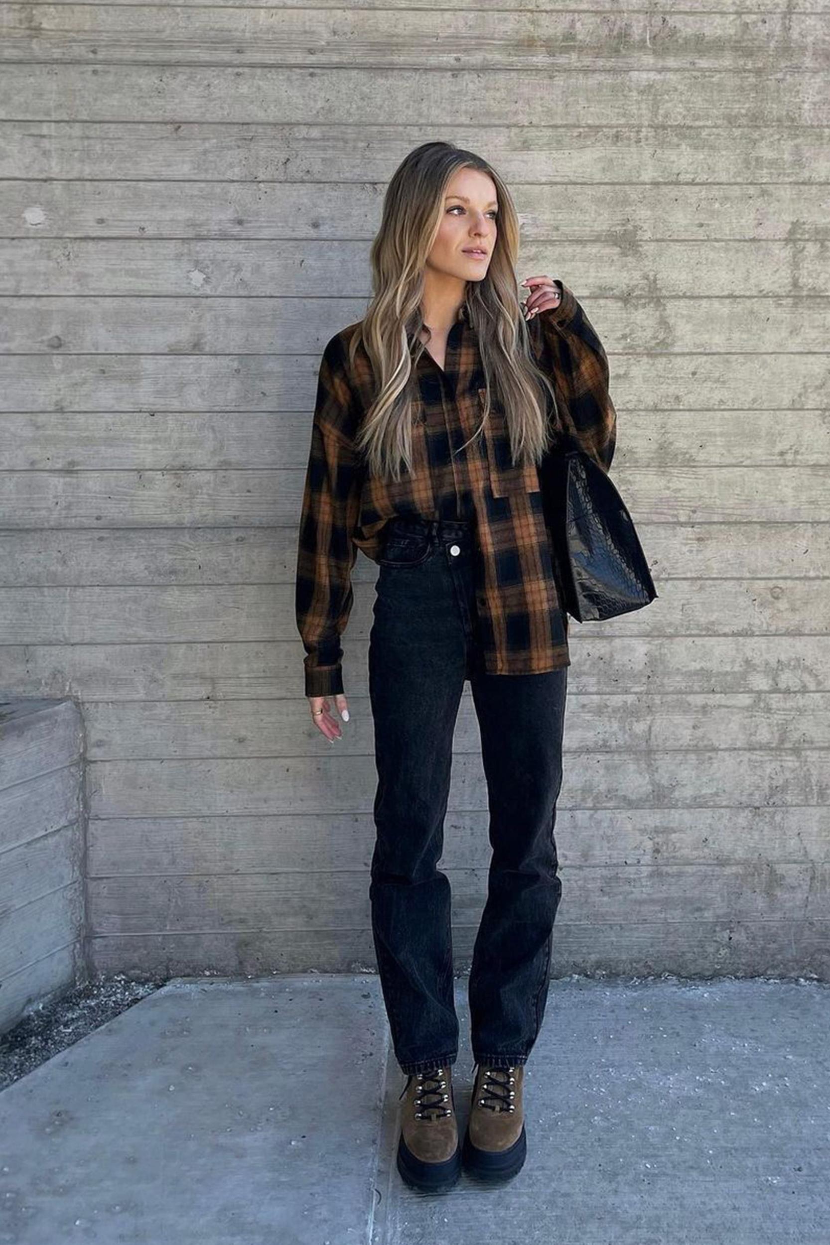 Fireside Mocha Plaid Flannel Product Image