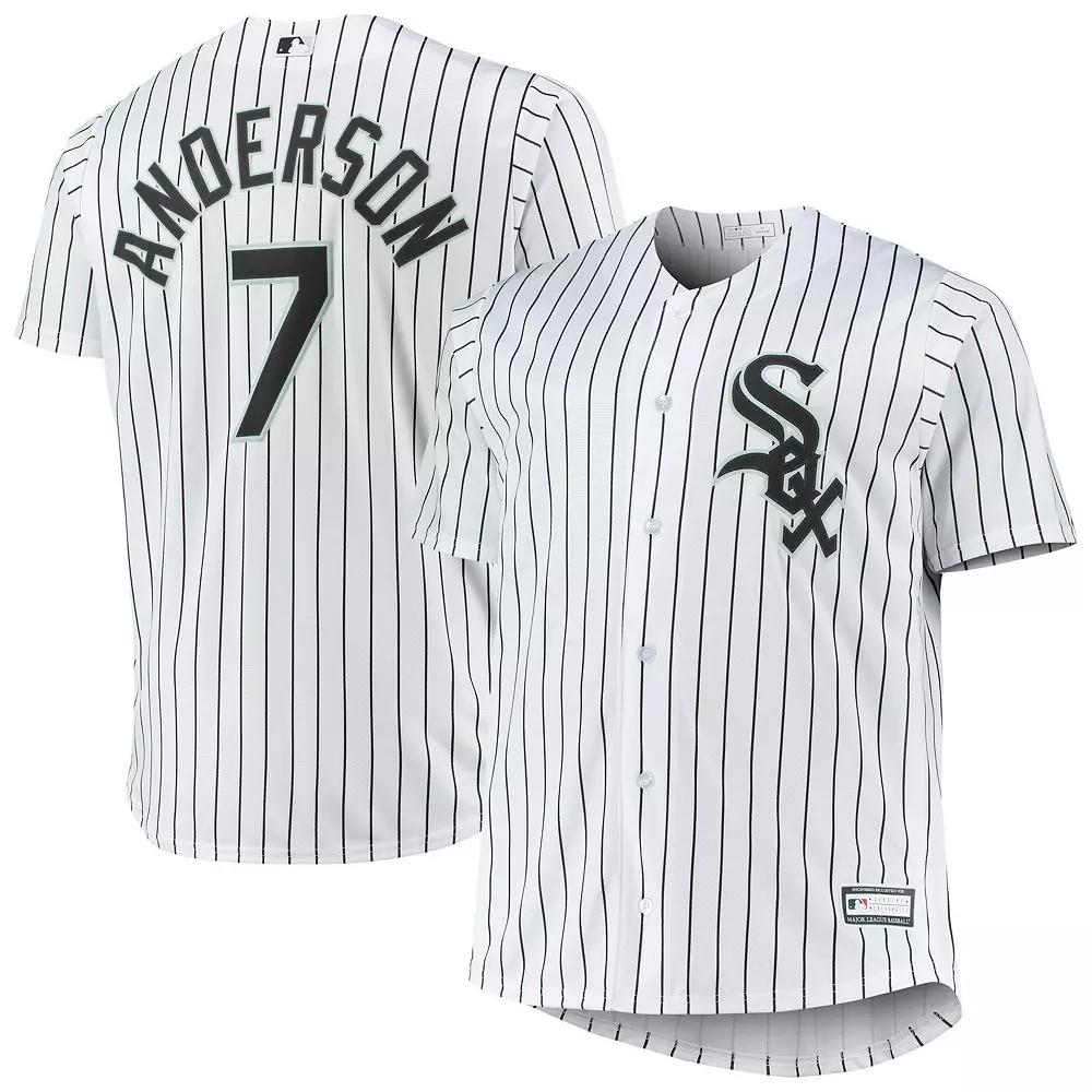 Men's Tim Anderson White Chicago White Sox Big & Tall Replica Player Jersey, Size: XLT Product Image