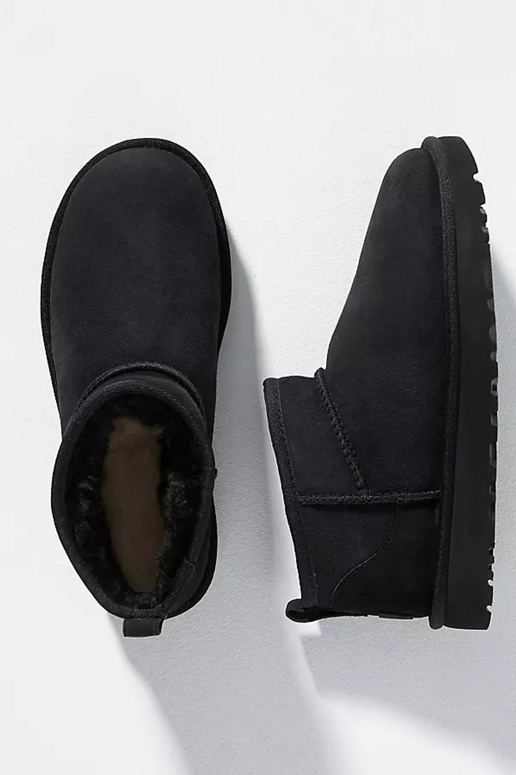 UGG Womens UGG Classic Ultra Mini - Womens Shoes Black/Black Product Image