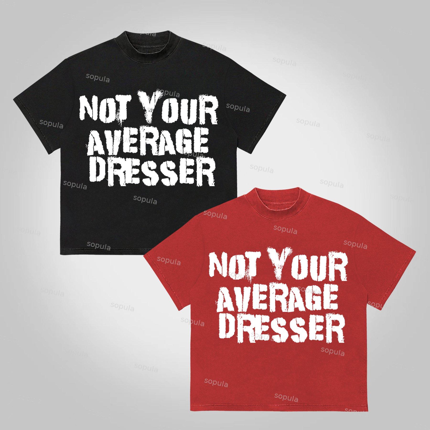 Sopula Not Your Average Dresser Print Cotton T-Shirt Product Image