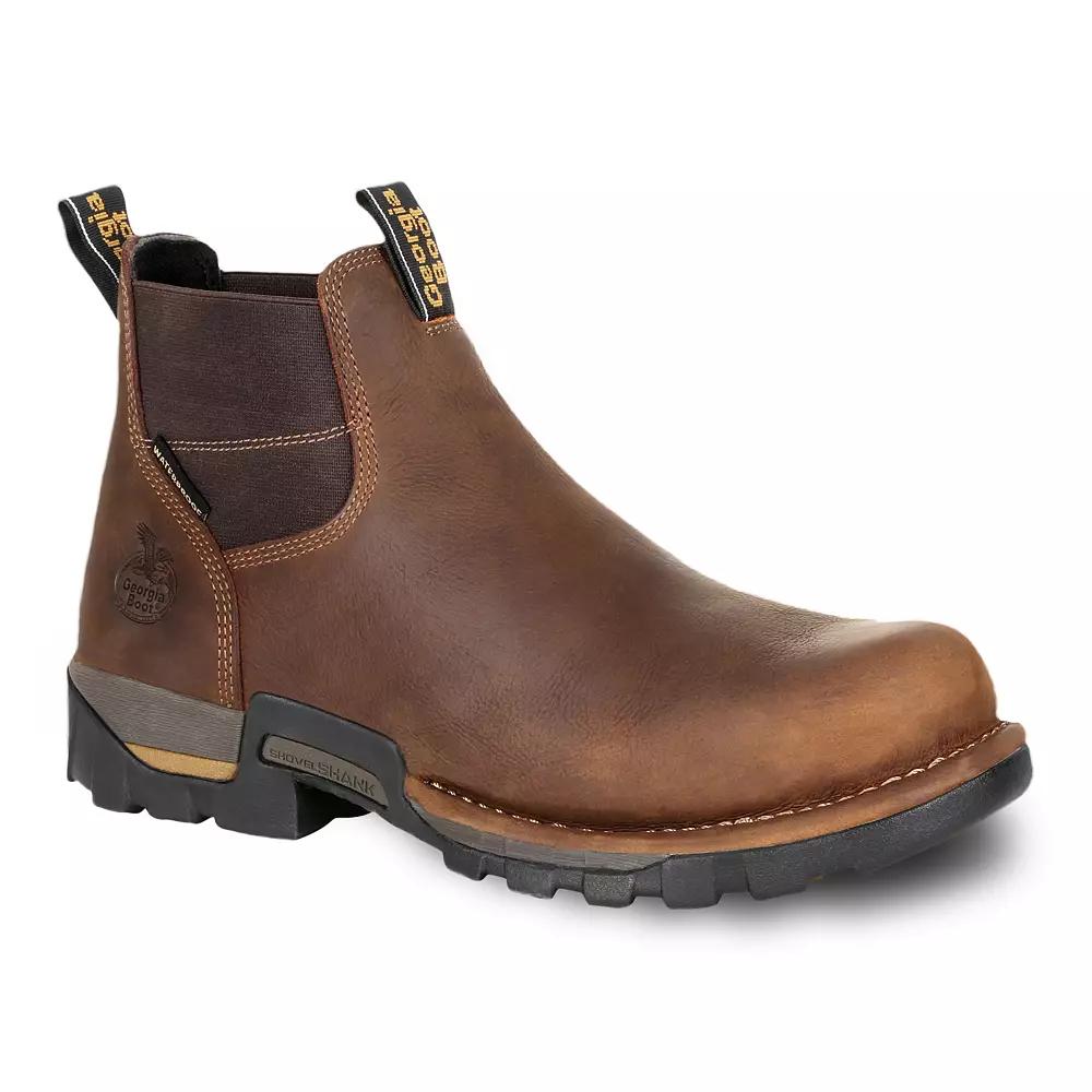 Georgia Boots Eagle One Men's Waterproof Chelsea Work Boots,  Product Image