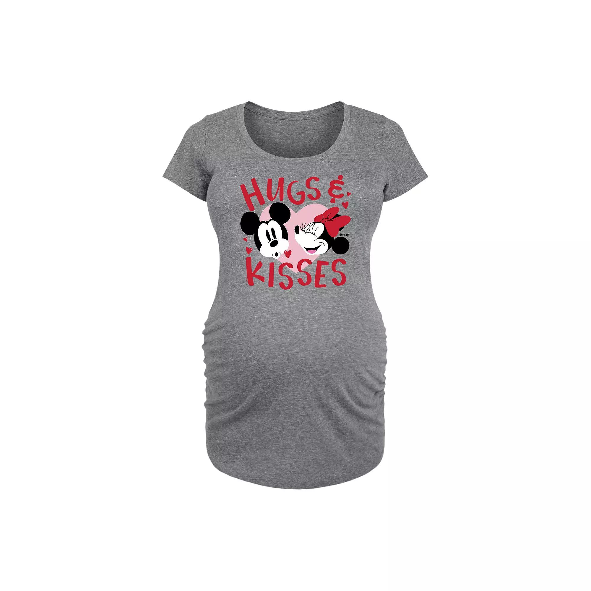 Disney's Mickey & Minnie Mouse Maternity Hug & Kisses Graphic Tee, Women's,  Product Image