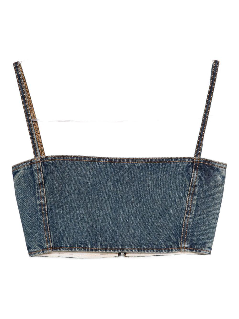 cropped denim top Product Image