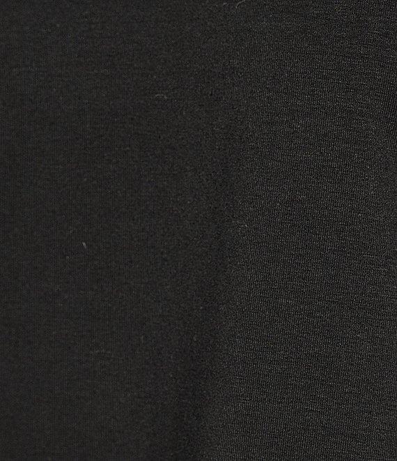 Calessa Plus Size Embroidered Split V-Neck Short Balloon Sleeve Blouse Product Image