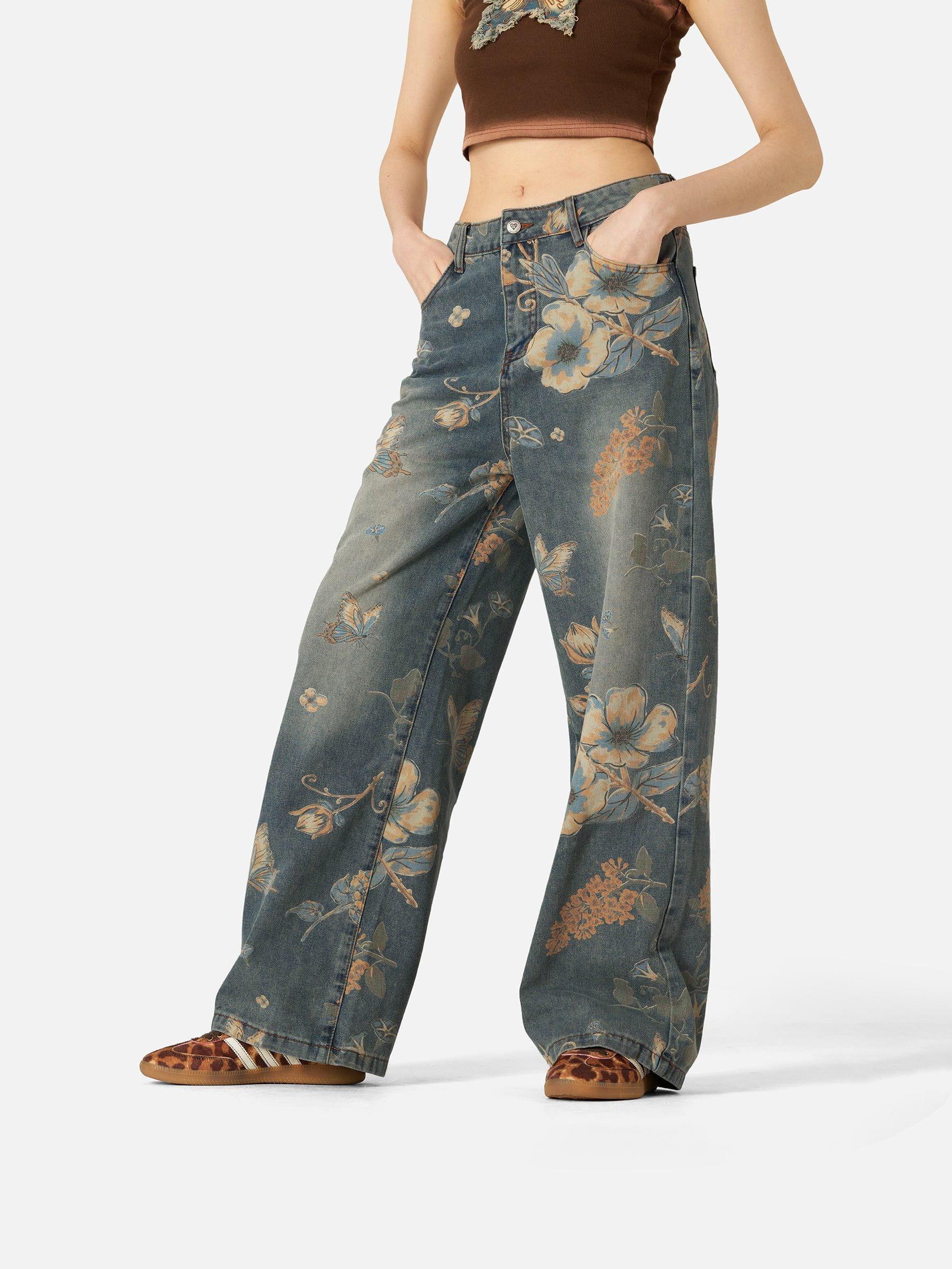 Aelfric Eden Floral Baggy Jeans Product Image