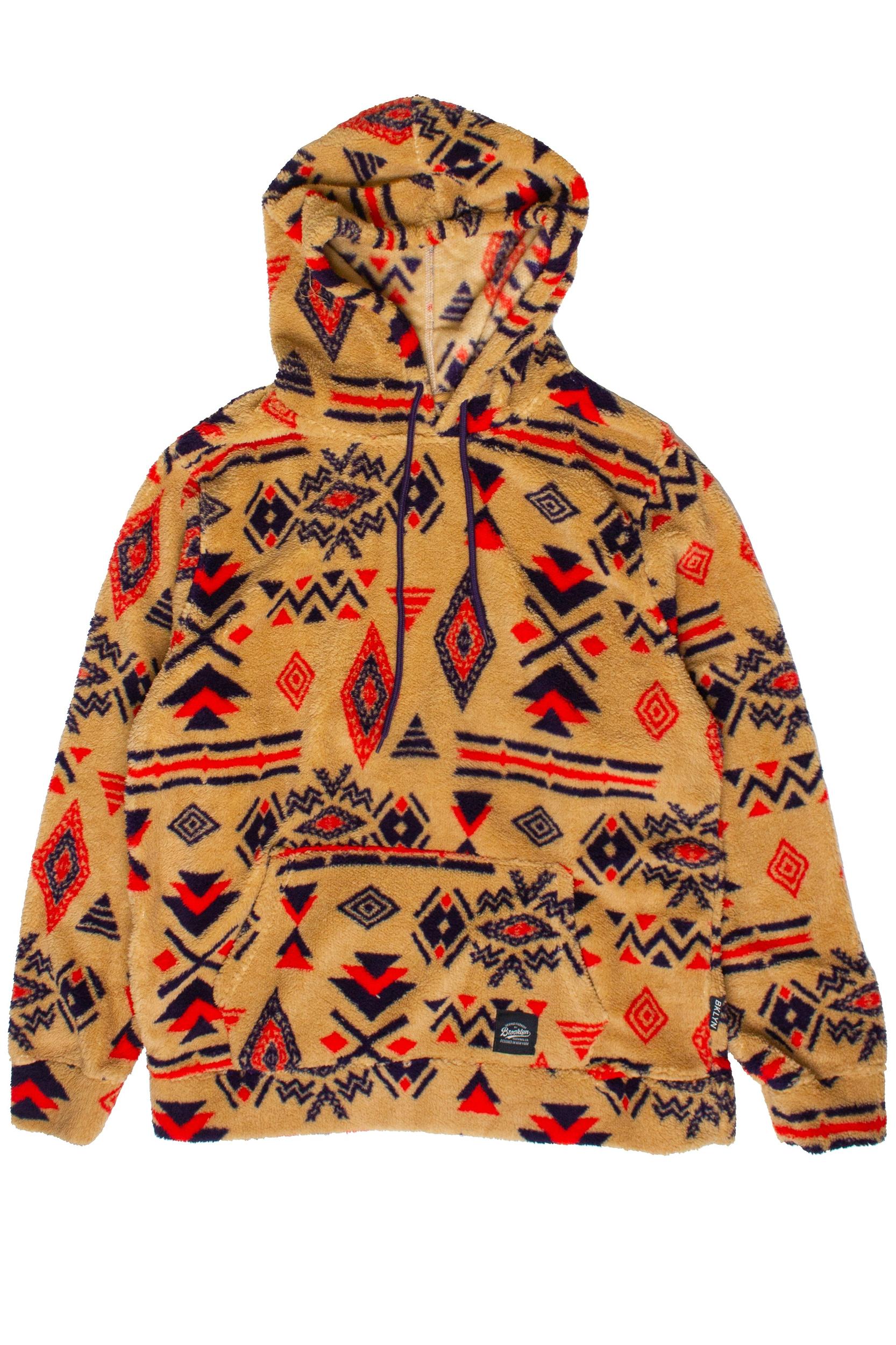 Southwest Pattern Sherpa Hoodie Product Image