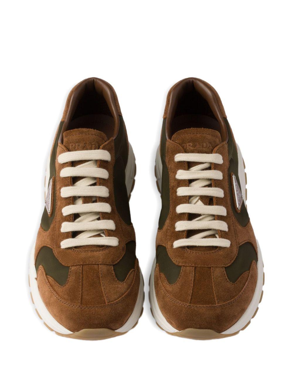 suede-panelled low-top sneakers Product Image