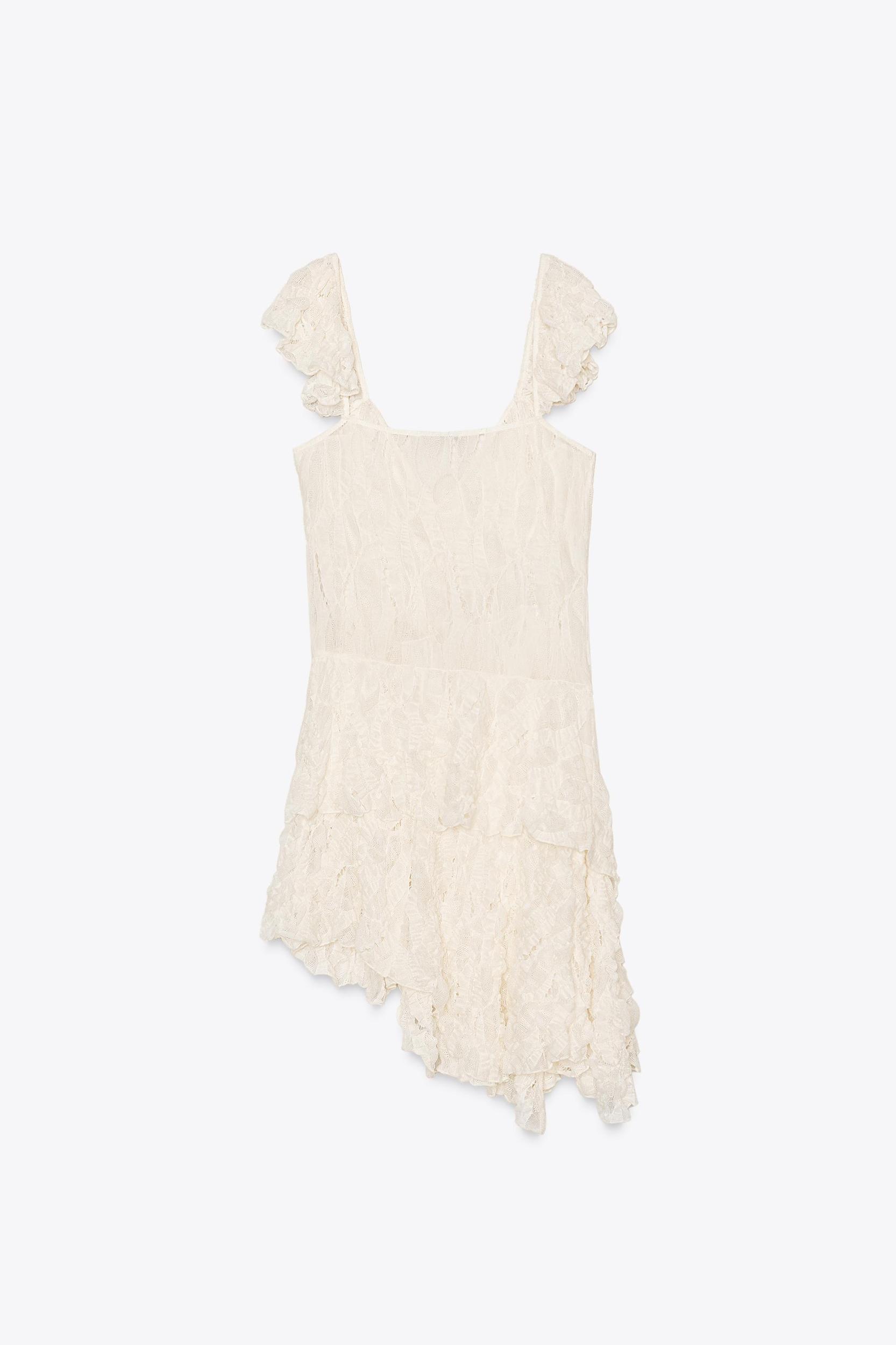 LACE RUFFLE DRESS Product Image