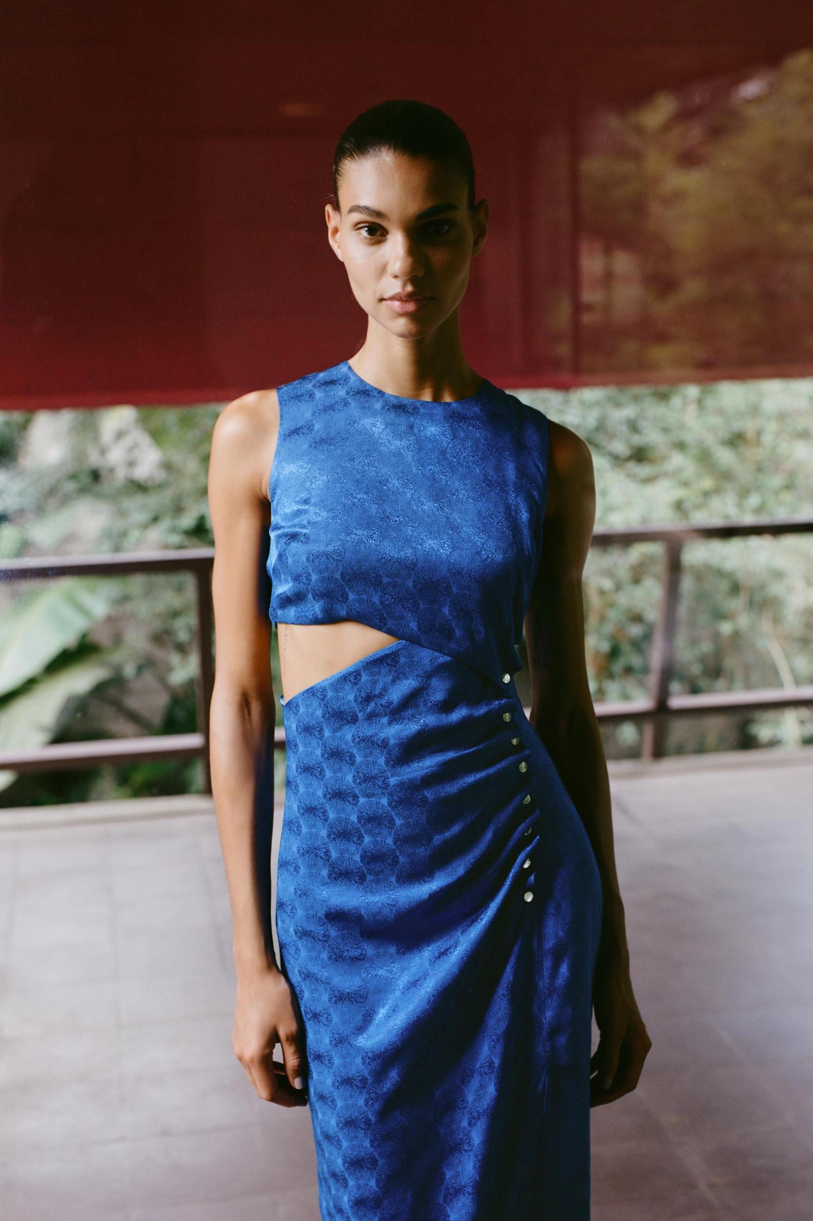 JACQUARD MIDI DRESS Product Image